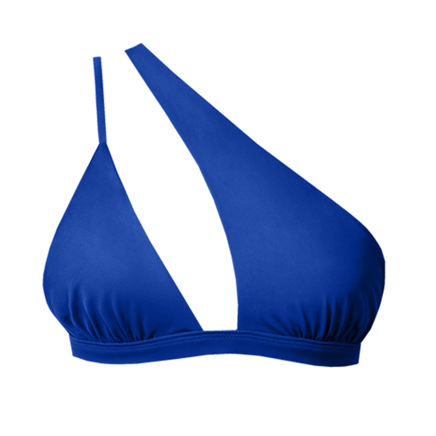 Women's Alicante Asymmetric Bikini Top - Blue Small LEONESSA Lingerie