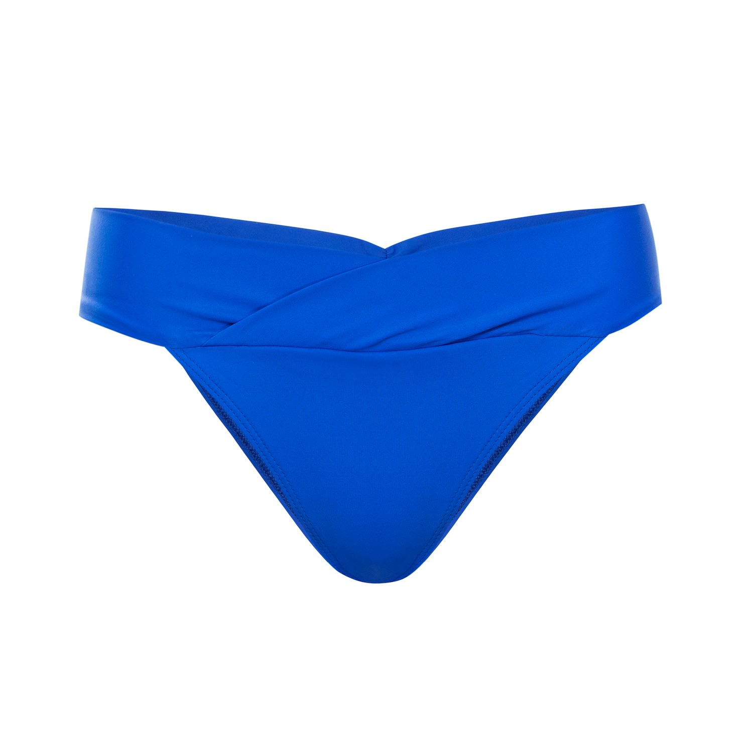 Women's Ally Bikini Bottom With Crossover Waistband - Cobalt Blue Extra Small MIGA Swimwear