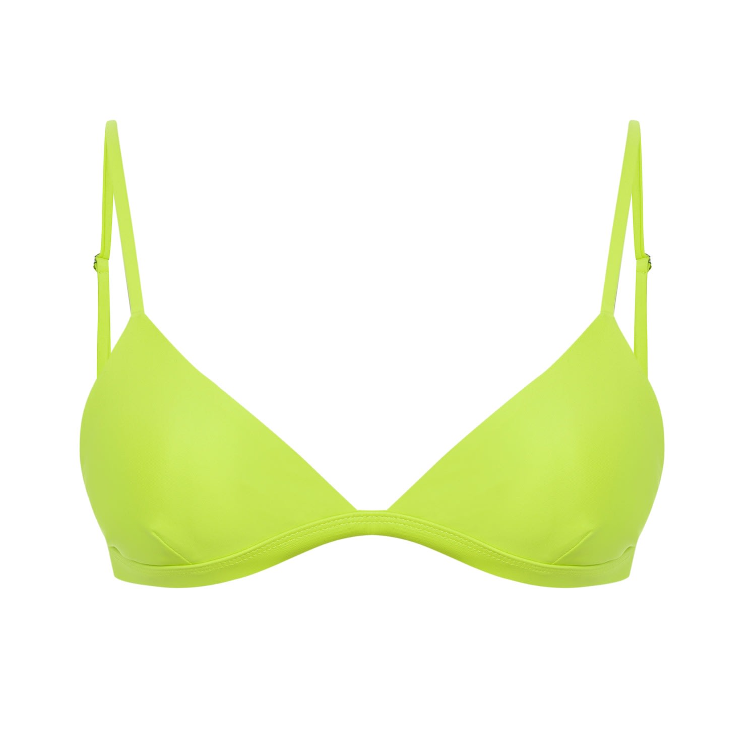 Women's Ally Bikini Top With Adjustable Straps - Lime Green Extra Small MIGA Swimwear
