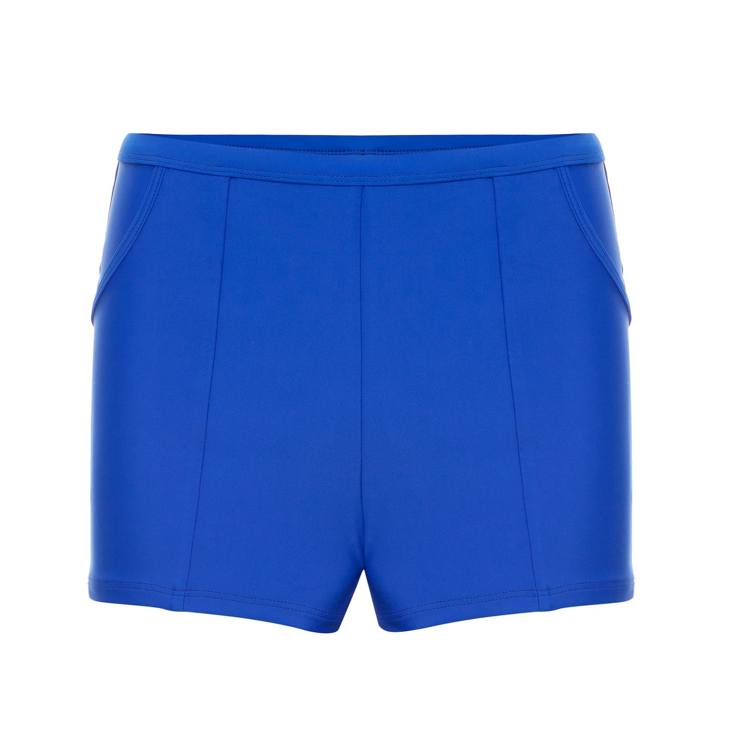 Women's Ally Boy Short With Pockets - Blue Extra Small MIGA Swimwear