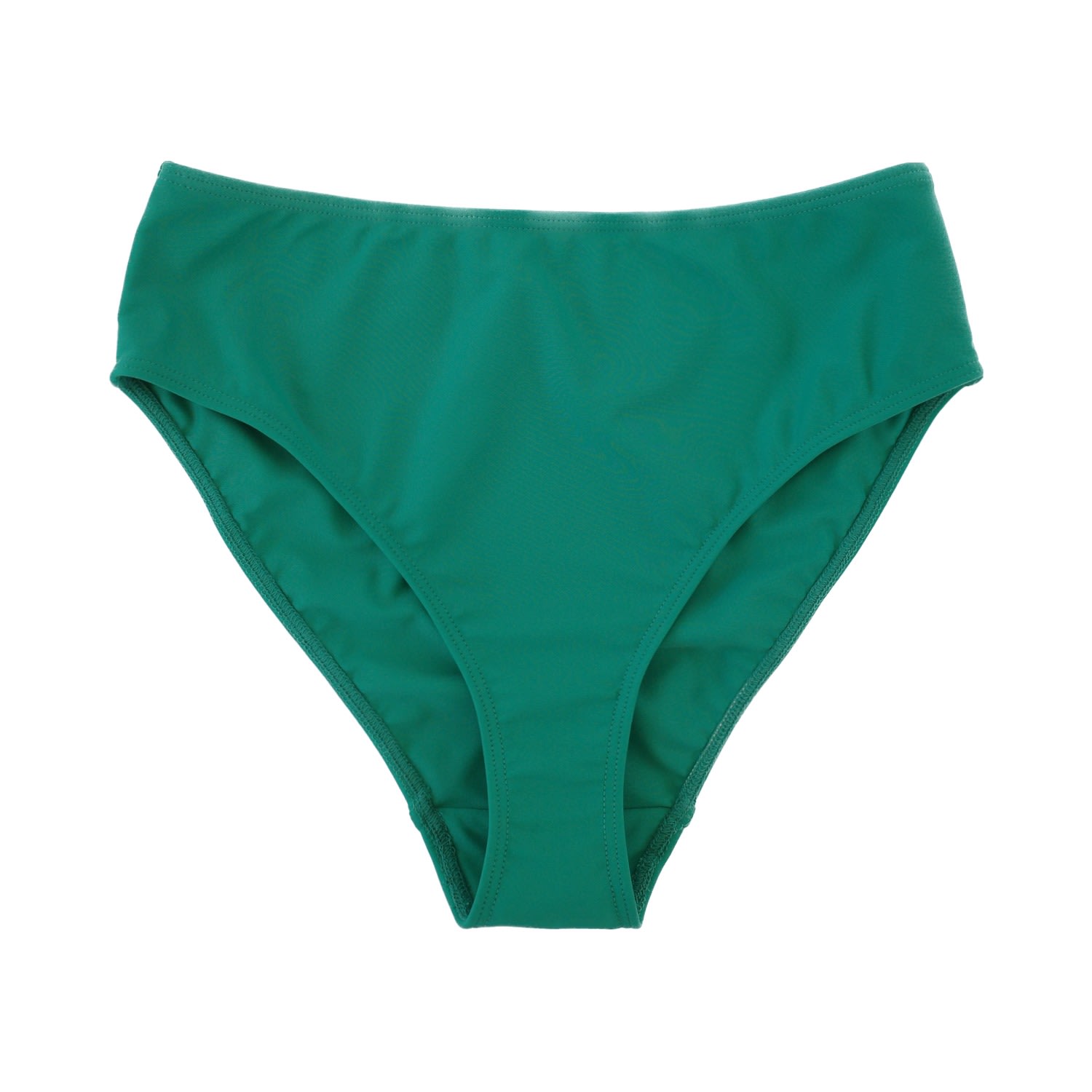 Women's Alyssa High-Waisted Bikini Bottoms- Green Extra Small MIGA Swimwear