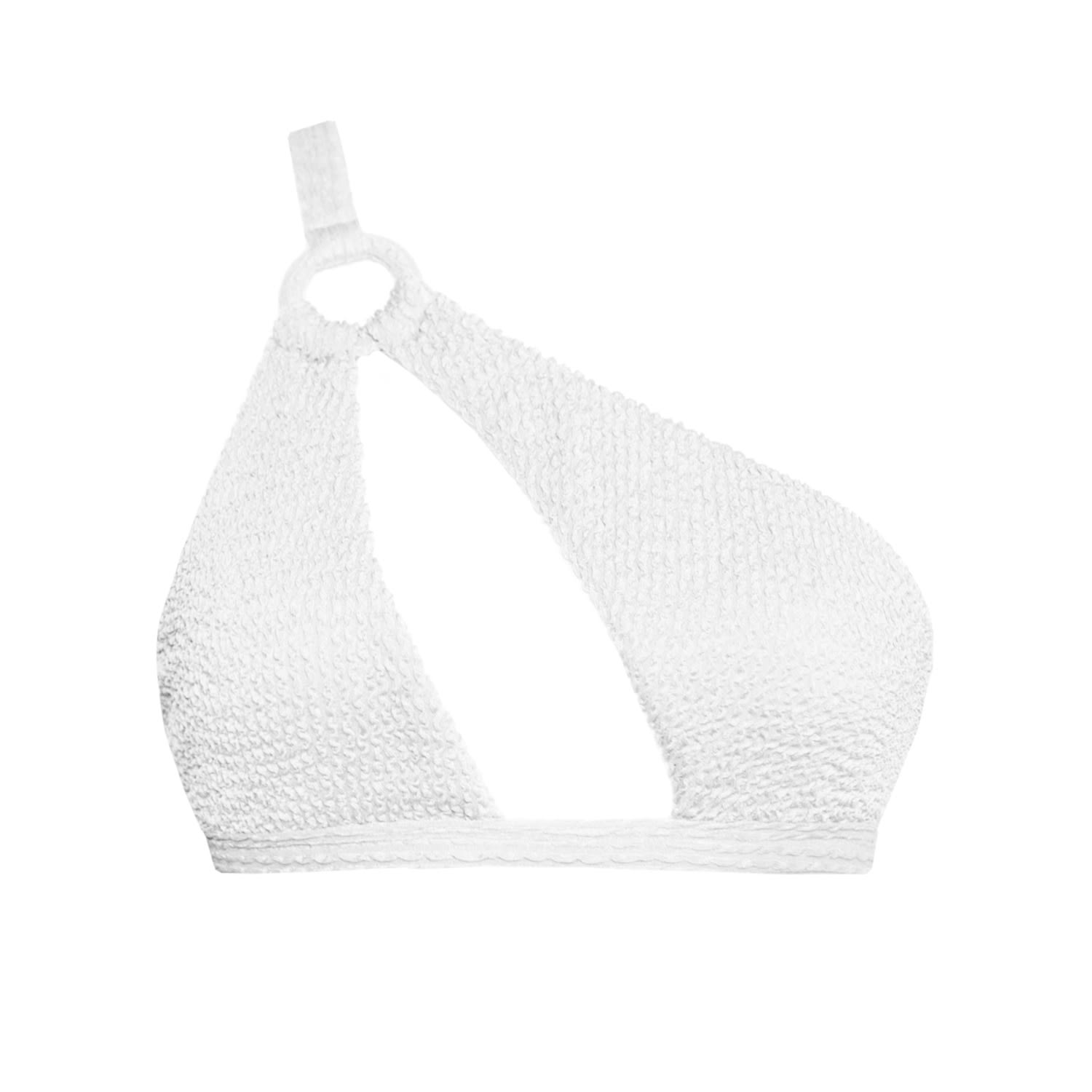 Women's Amalfi Asymmetric Bikini - White Medium LEONESSA Lingerie