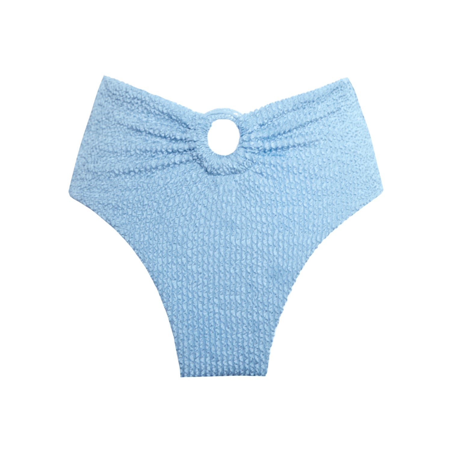 Women's Amalfi High-Rise Bikini Bottom - Blue Small LEONESSA Lingerie