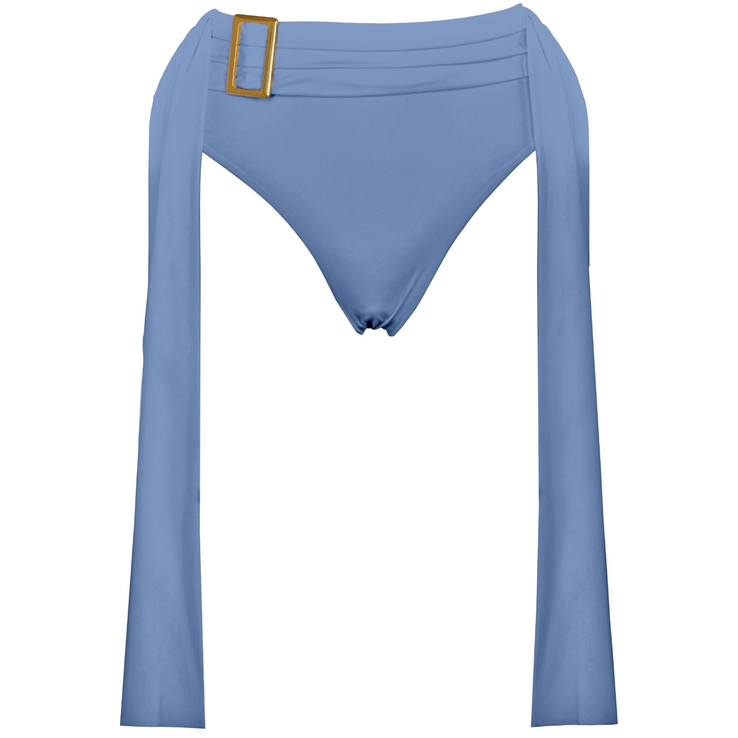 Women's Amaze Swimwear Bottom With Decorative Belt In Blue Extra Small ANTONINIAS