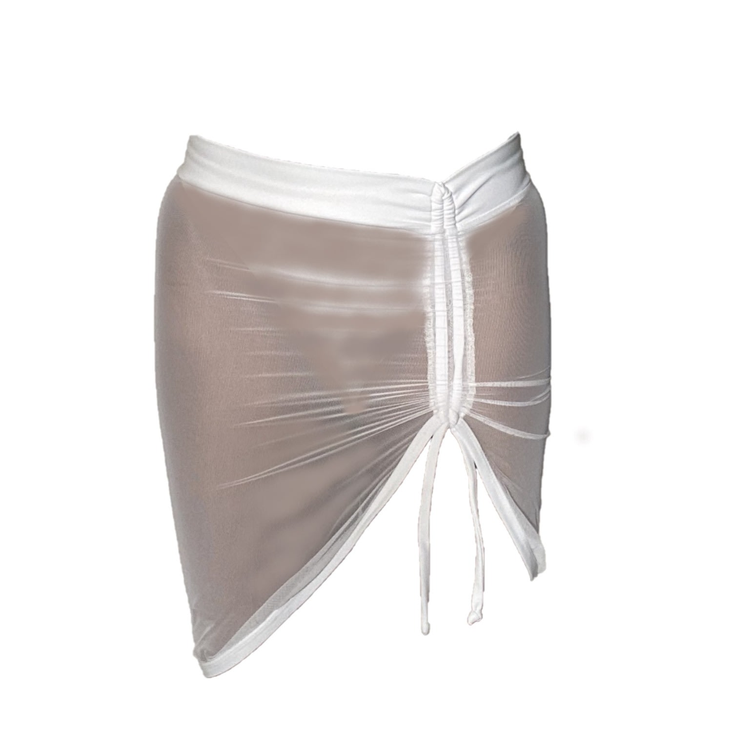 Women's Beleza Swimwear Cover Up Skirt - White Small Brasini Swimwear