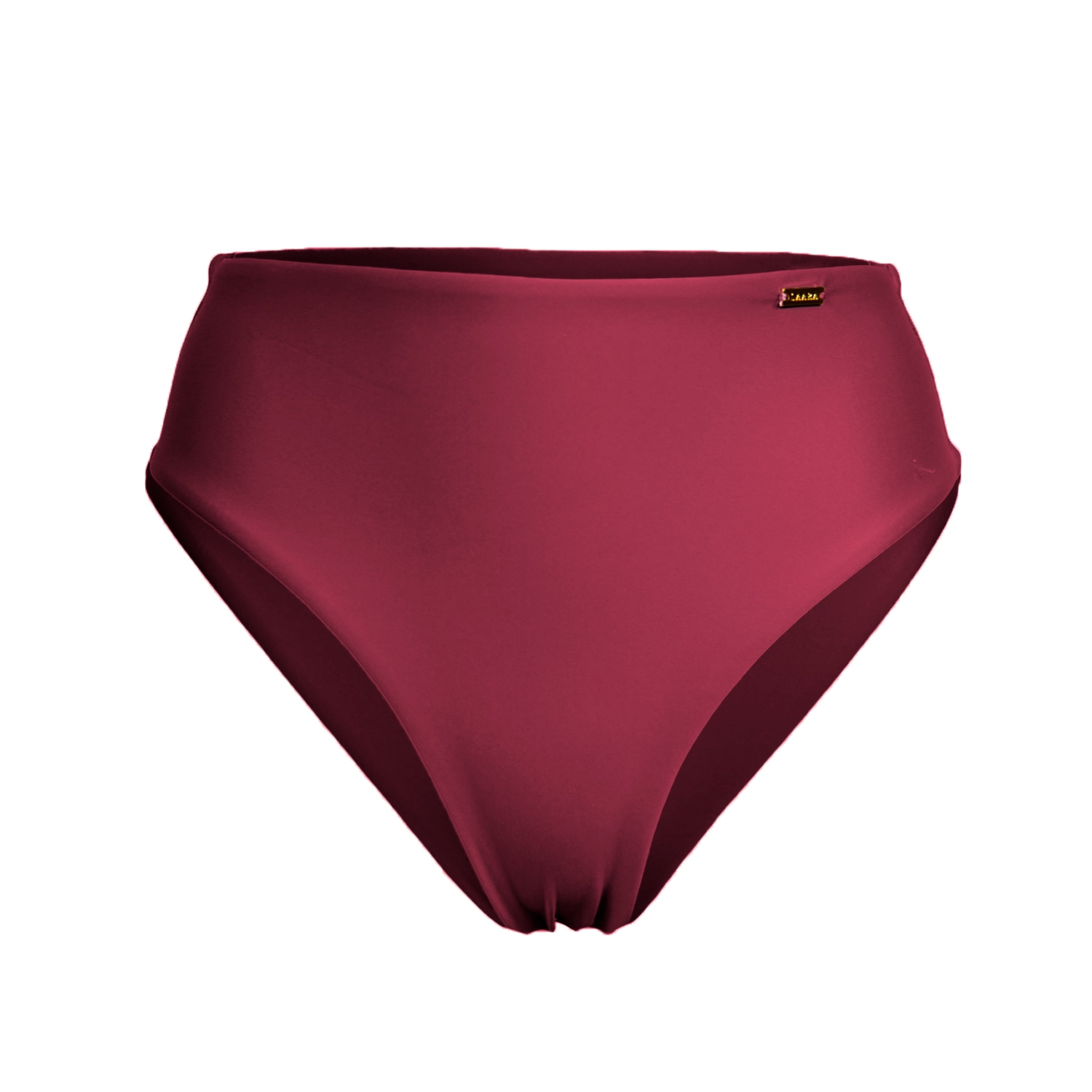 Women's Belize High Waist Bikini Bottom - Red Extra Small Laara Swim