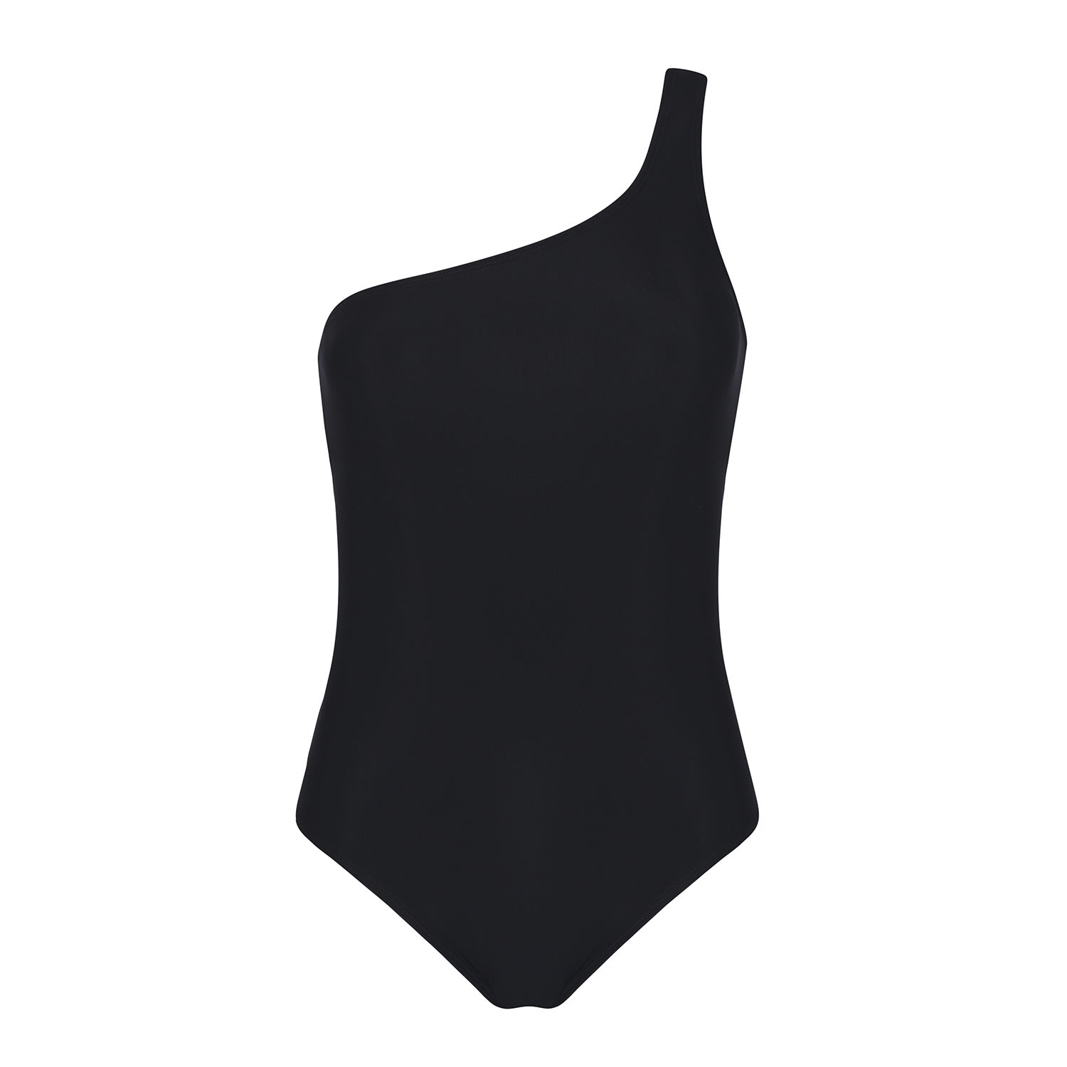 Women's Black One Shoulder Swimsuit Small Aguaclara