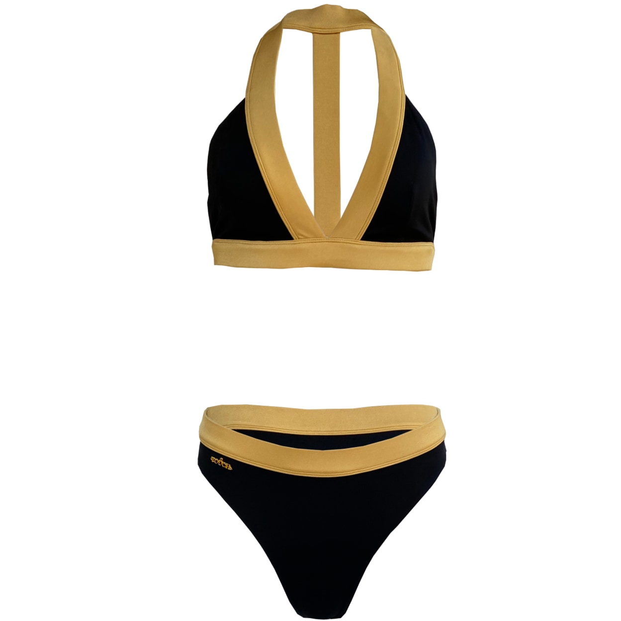 Women's Black Simplicity Bikini Set Extra Small TOUCH BY ADRIANA CAROLINA