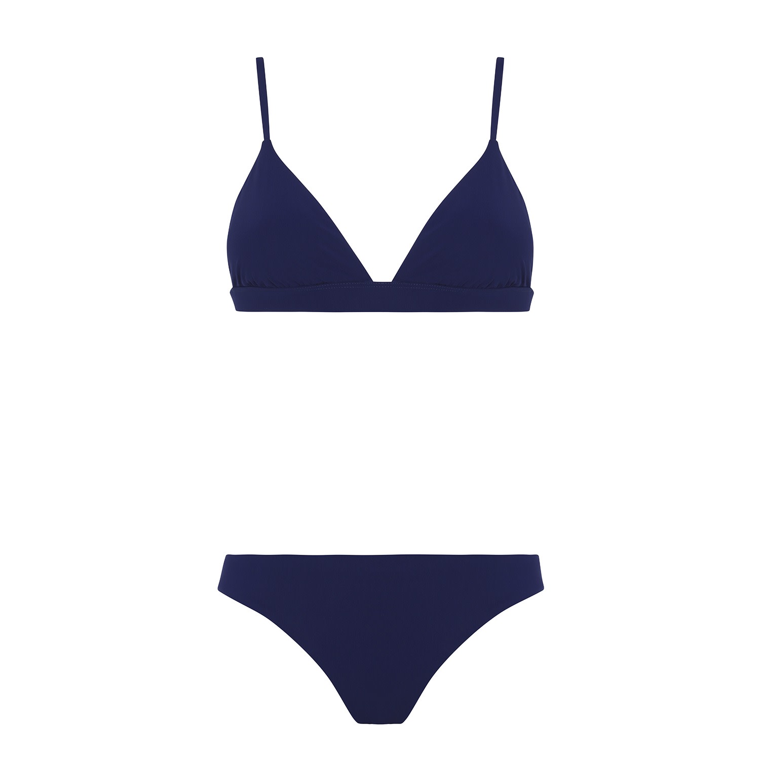 Women's Blue Halter Bikini Cotton Blu Small Aguaclara