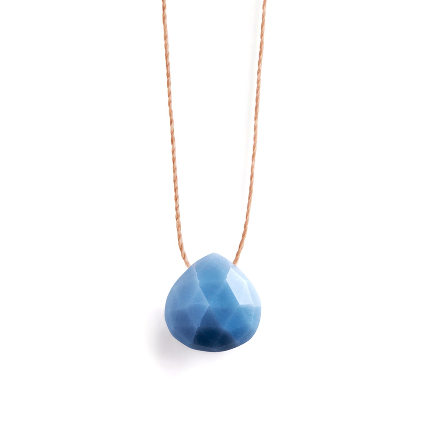 Women's Blue Opal Fine Cord Necklace Wanderlust Life