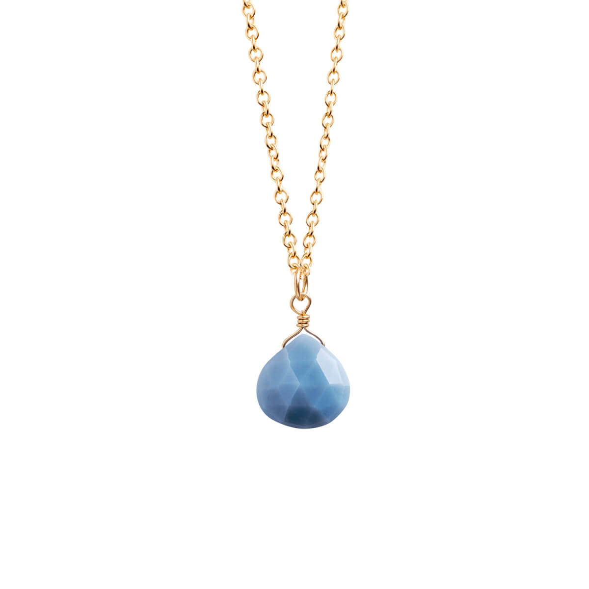 Women's Blue Opal Pendant Necklace Wanderlust Life