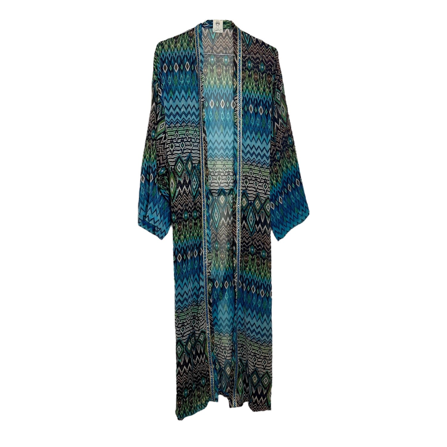 Women's Blue Sea Spirit Kimono One Size Citizens of Carthage