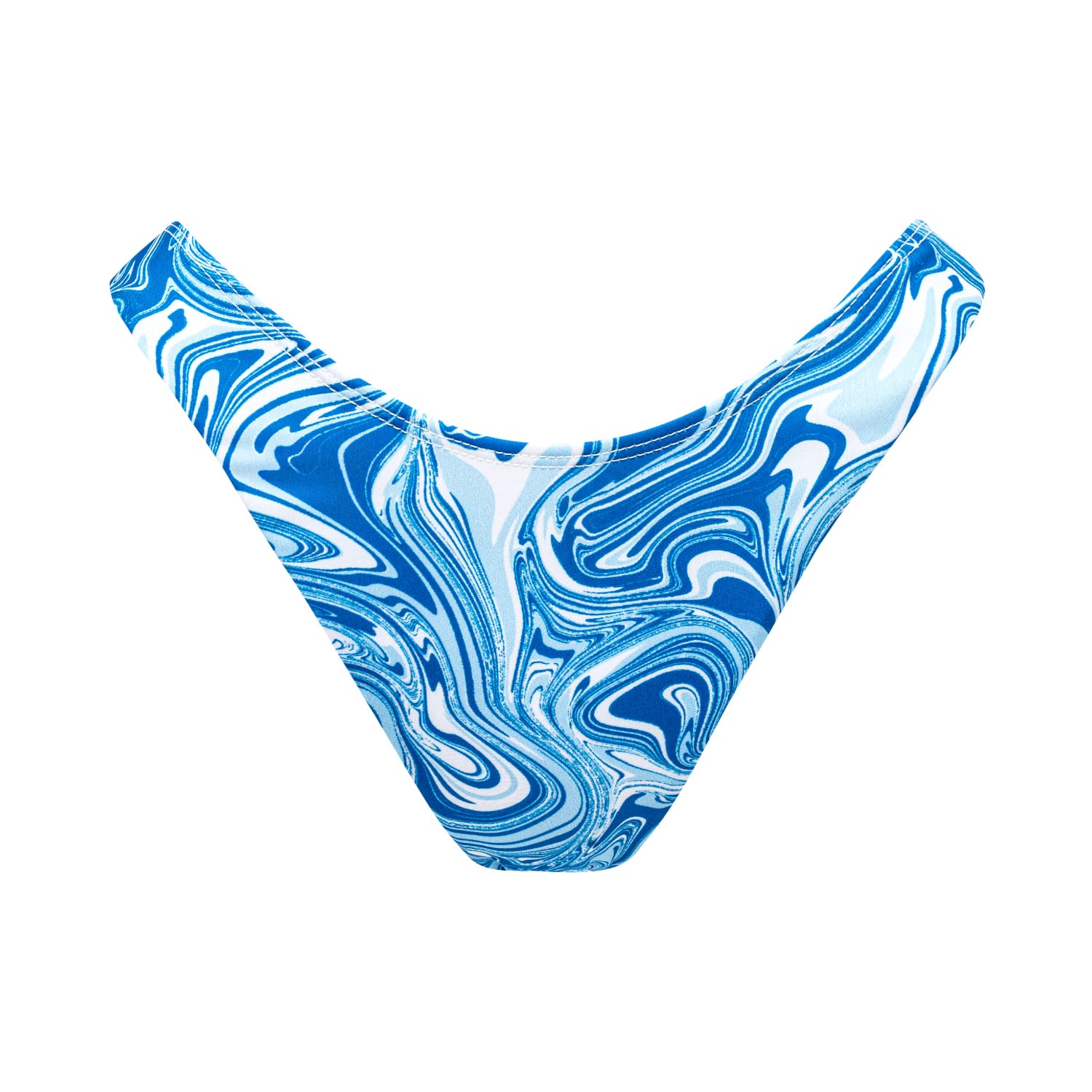 Women's Blue / White Aquadelic Bikini Bottom Small Ekcentrik