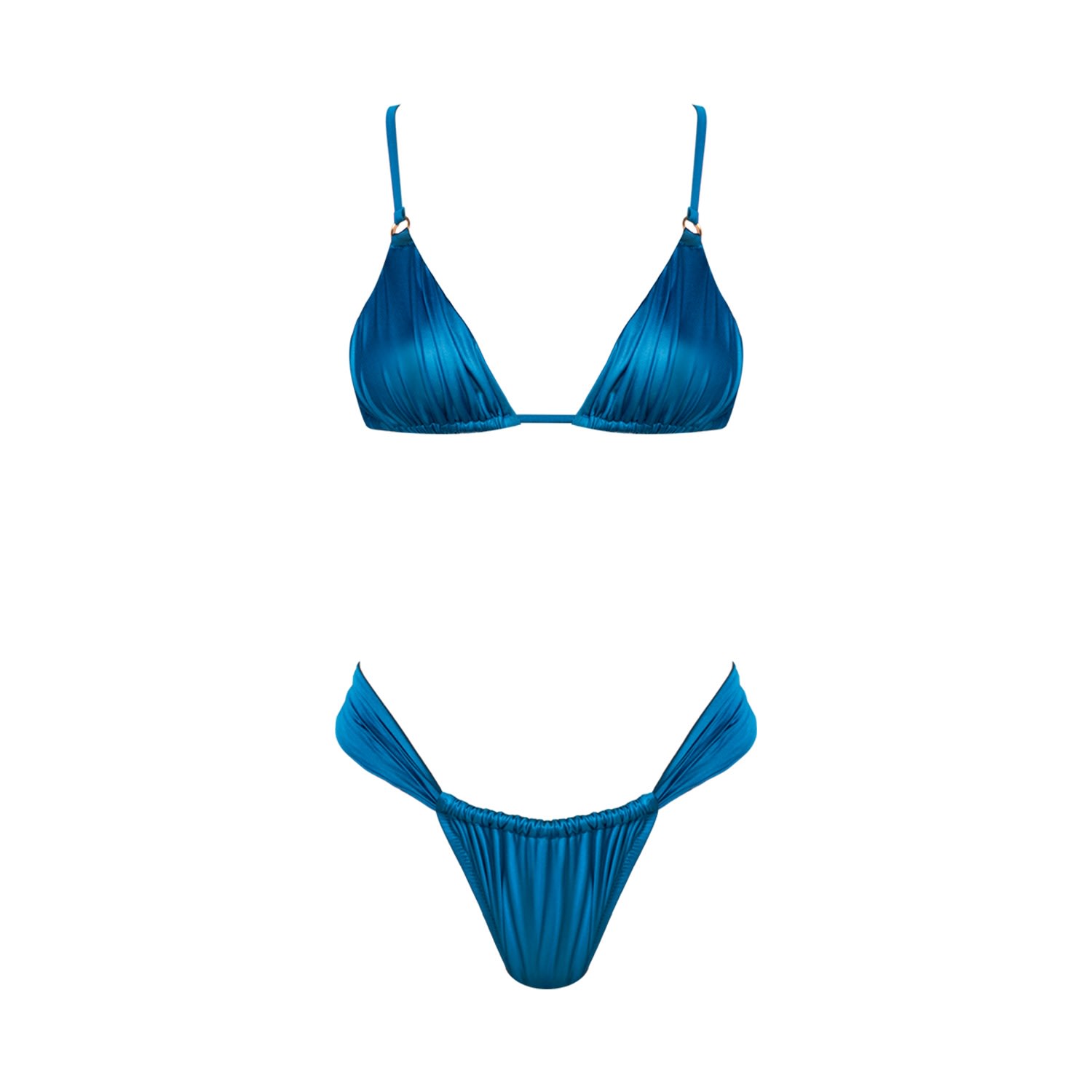 Women's Blue Zima Triangle Bikini Extra Small Movom