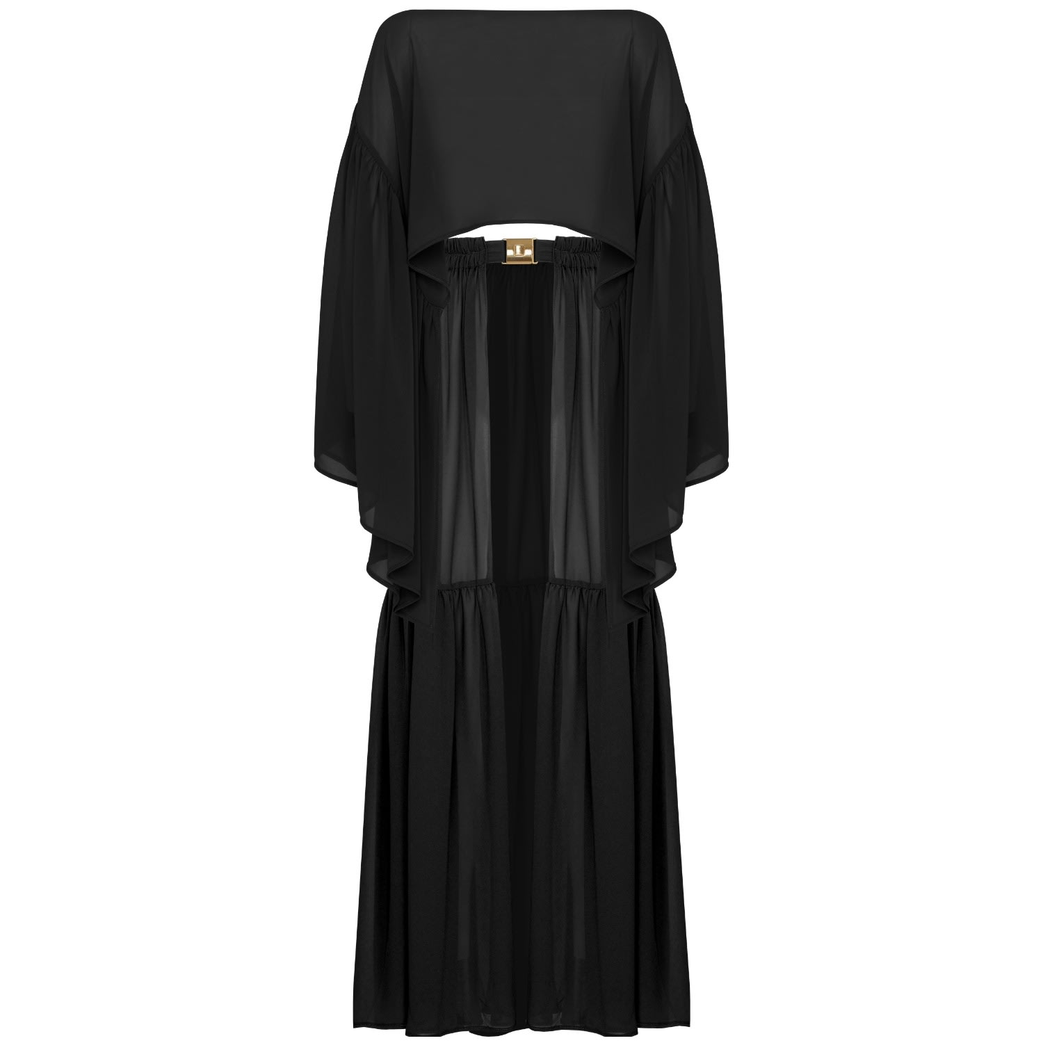 Women's Comely Beach Cover-Up In Black Xs/S ANTONINIAS