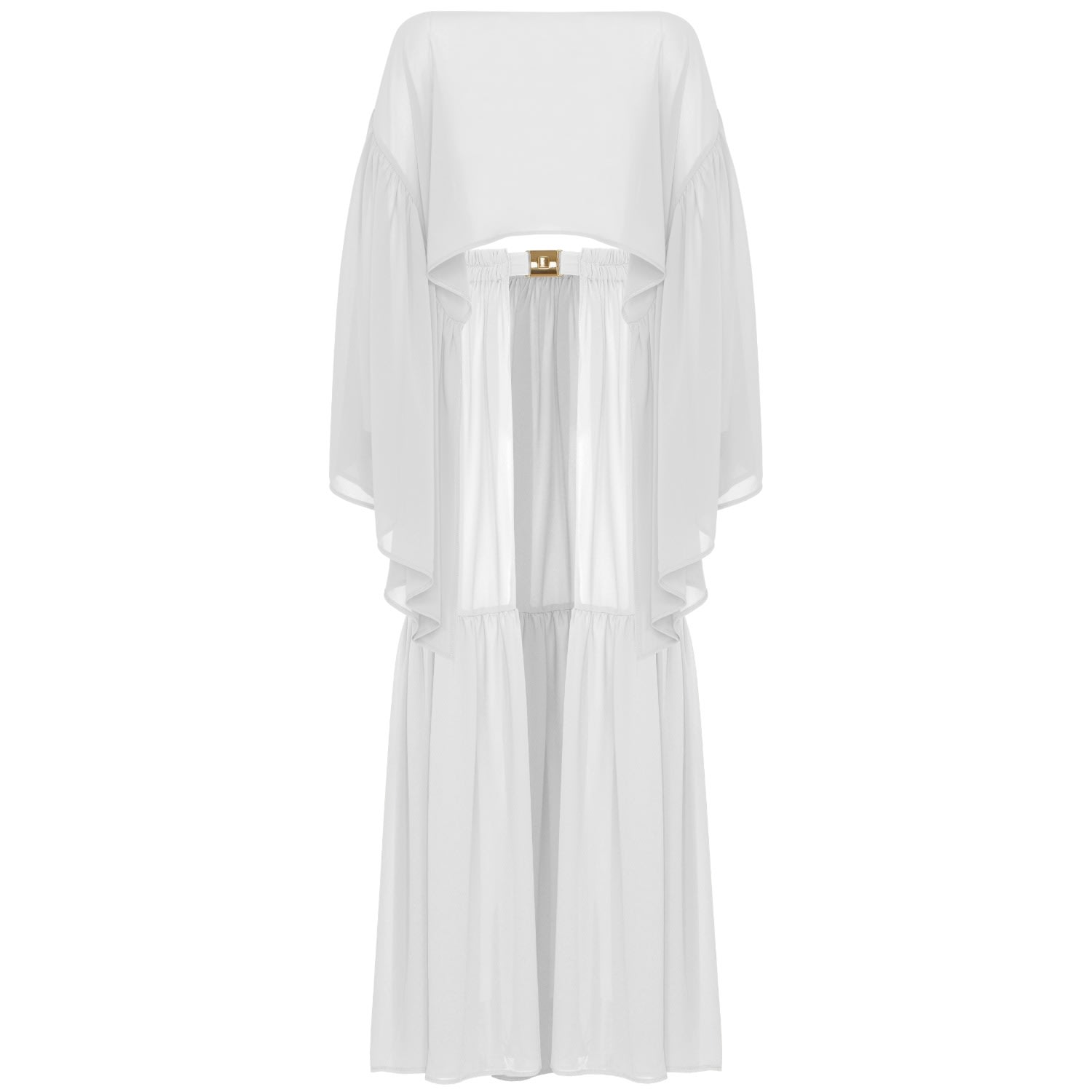 Women's Comely Beach Cover-Up In White Xs/S ANTONINIAS