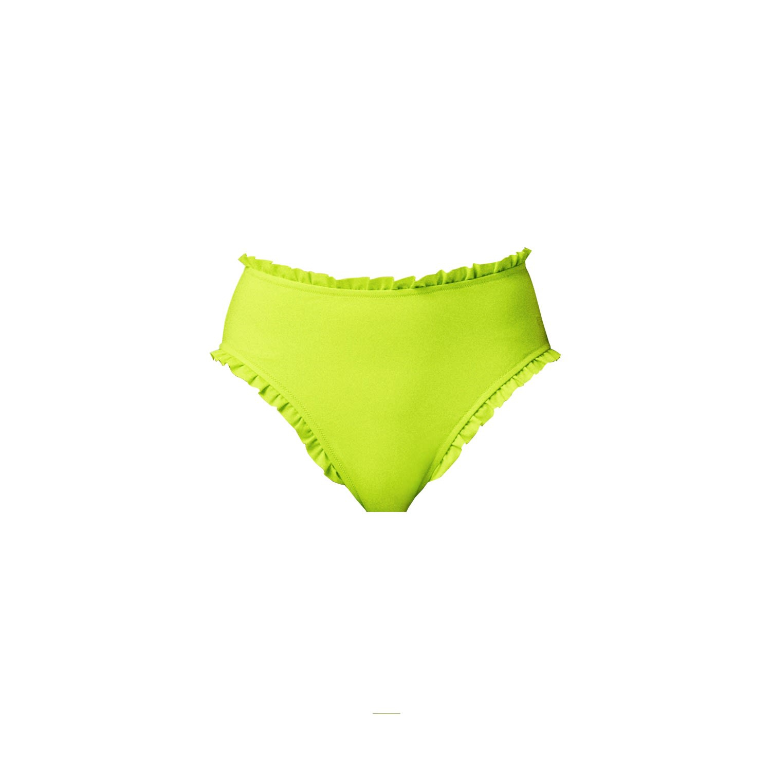 Women's Como Bikini Bottoms In Neon Lime Small Charlott Vasberg