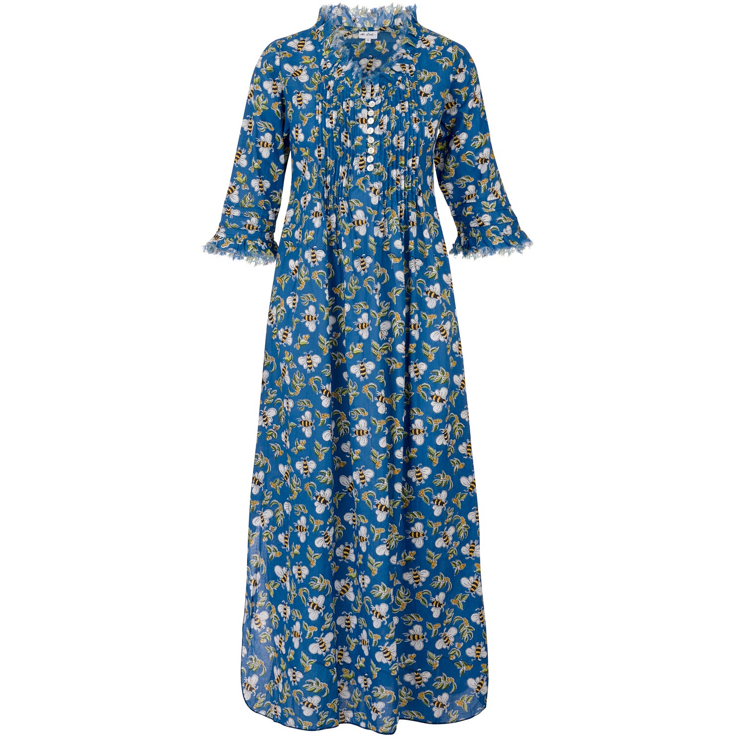 Women's Cotton Annabel Maxi Dress In Royal Blue Busy Bee Extra Small At Last...