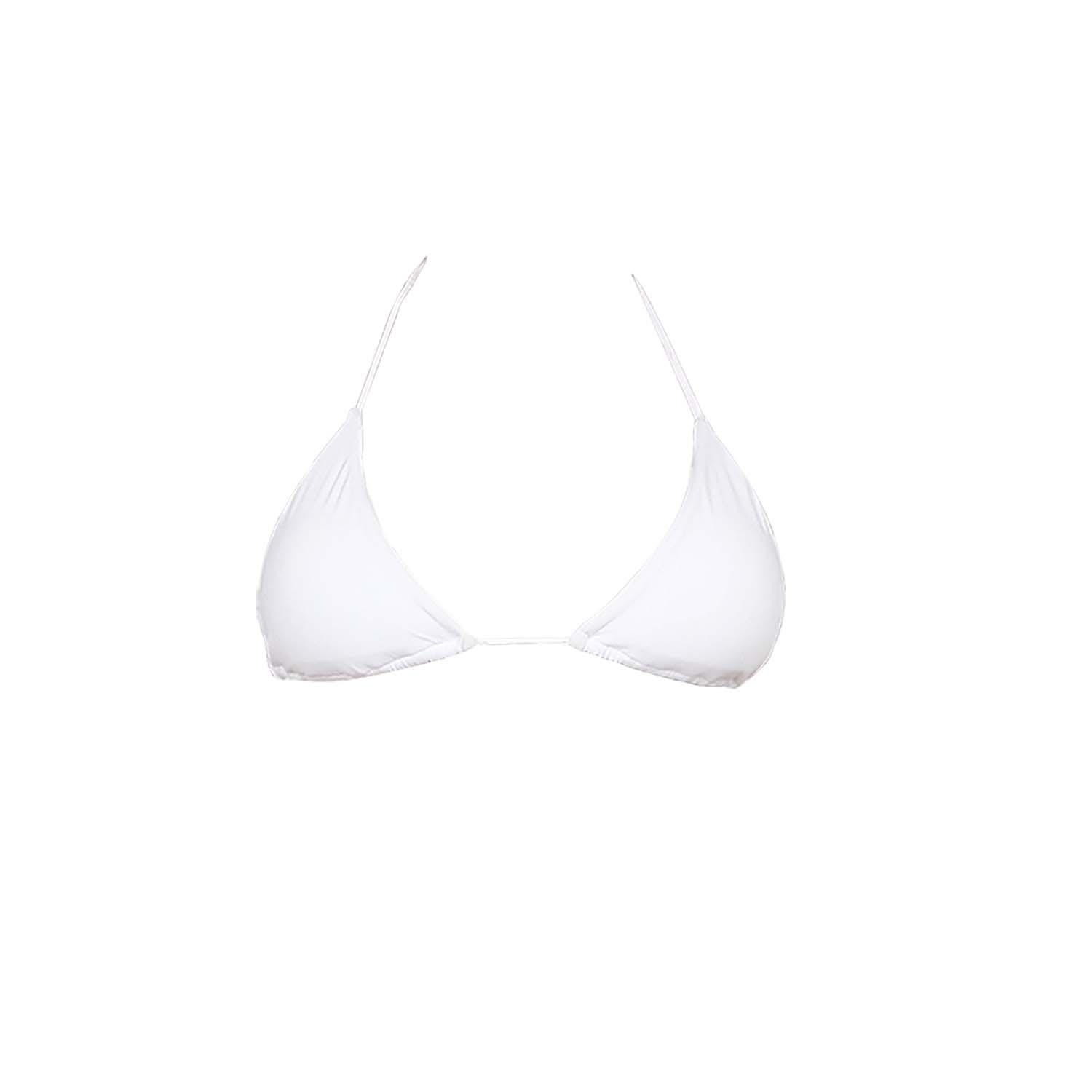 Women's Dahlia Eco Bikini Top White Extra Small Styelle Swim