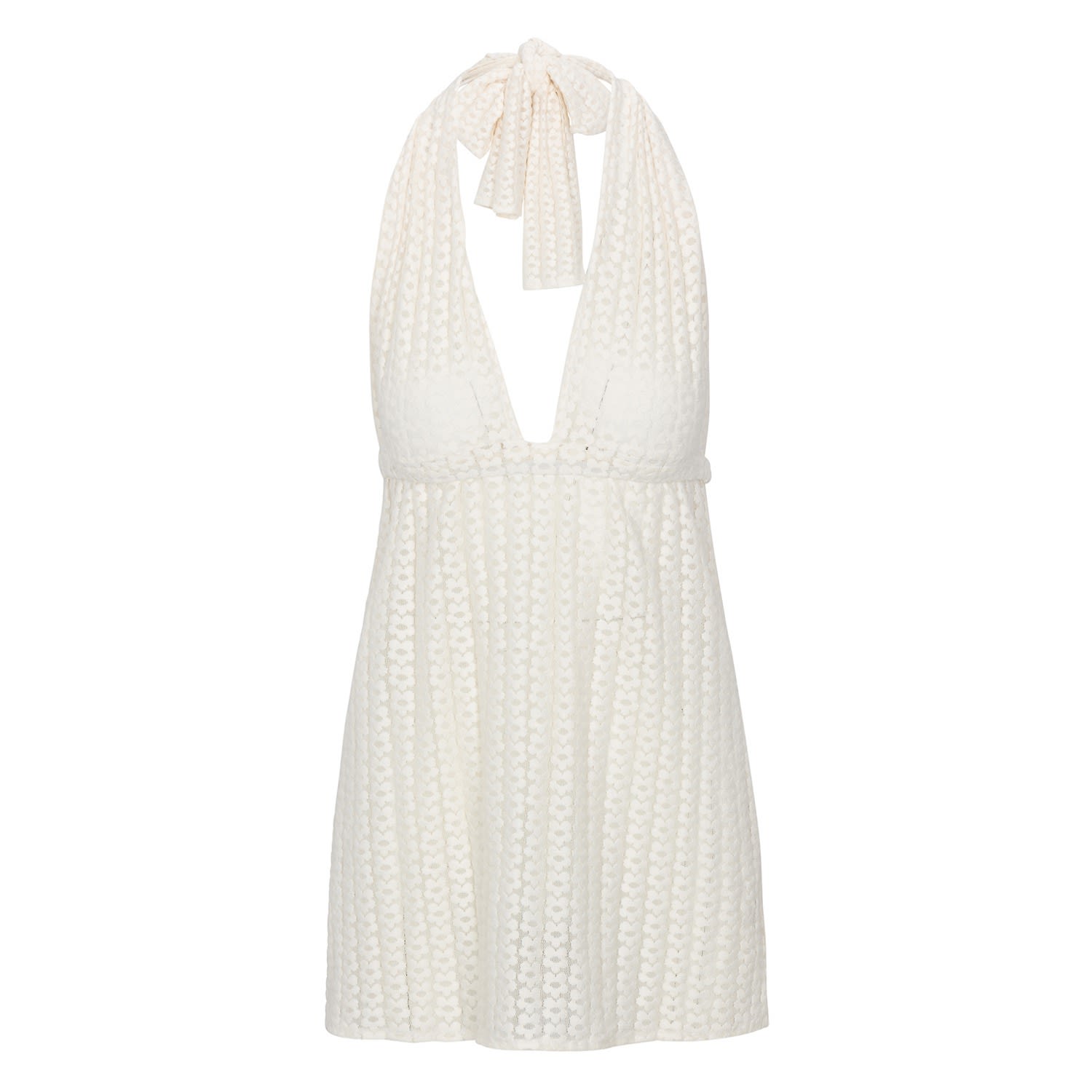 Women's Daisychain Halter Dress - White Xs/S BĀBEN