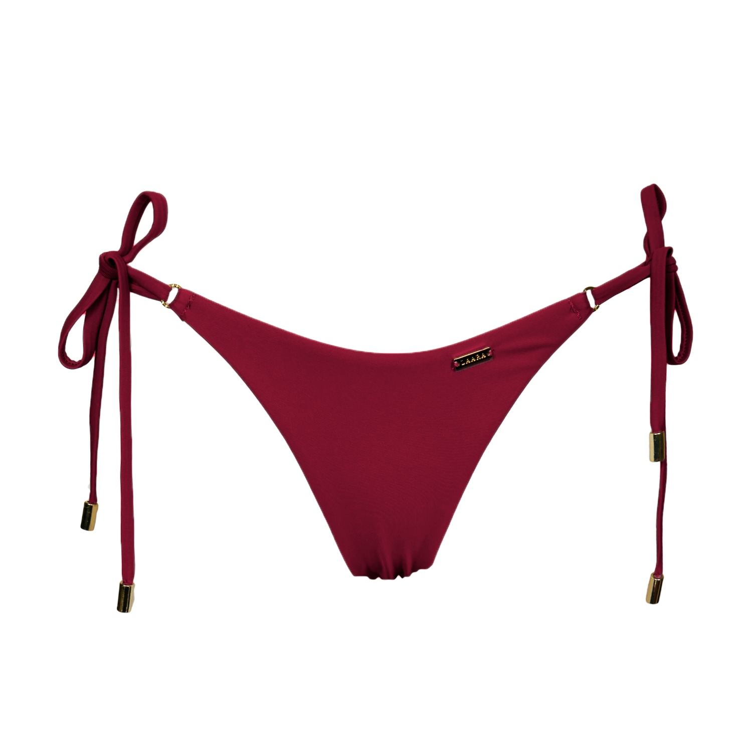Women's Elba Tie Side Bikini Bottom - Red Extra Small Laara Swim