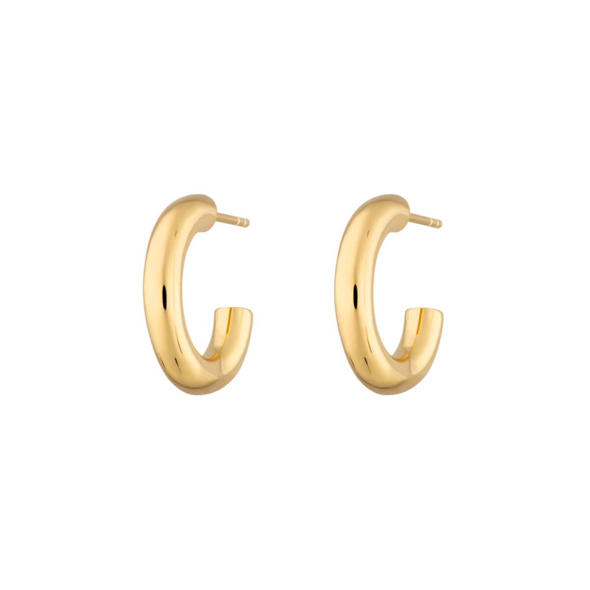 Women's Gold Chunky Hoop Stud Earrings Scream Pretty