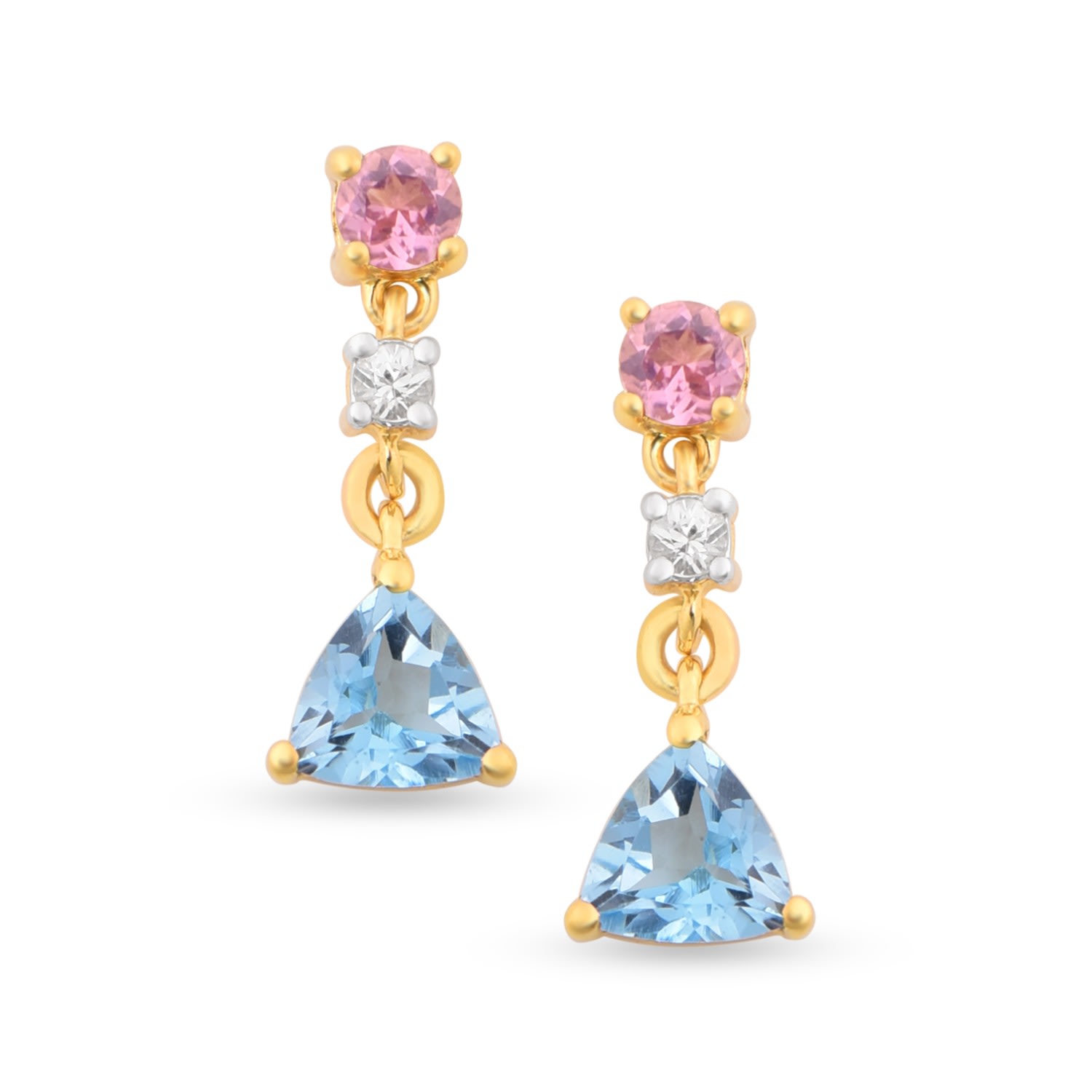 Women's Gold Euphoria Mini Dangling Earrings Mansi Jewelry