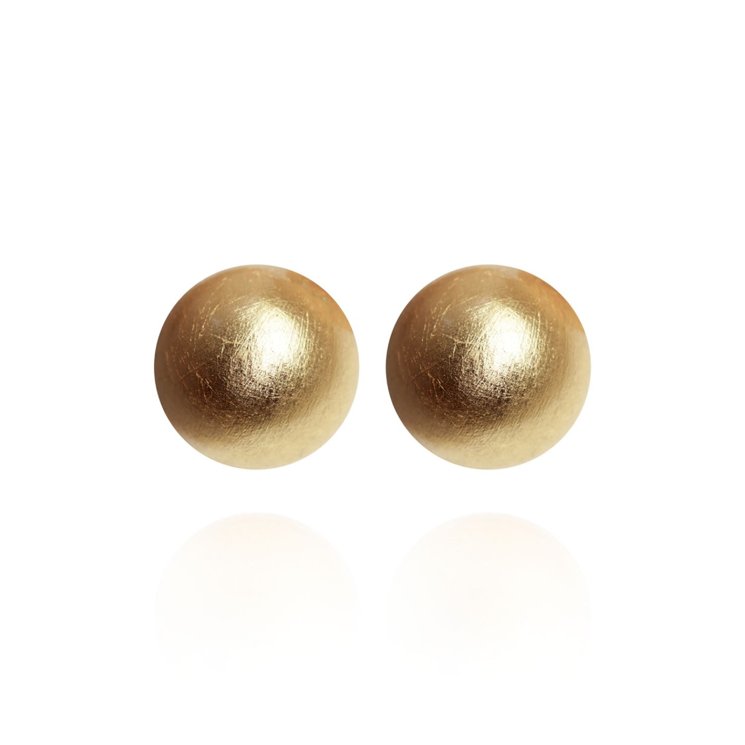 Women's Gold Gaia Earrings In Plated Sun Saule Label