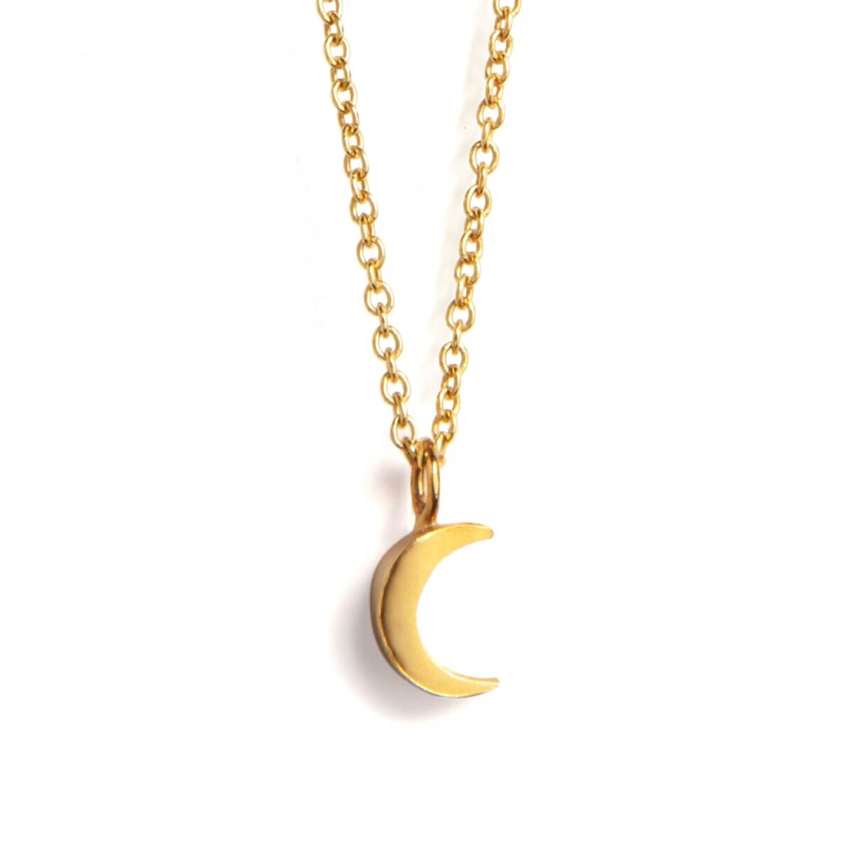 Women's Gold Petite Luna Necklace Wanderlust Life