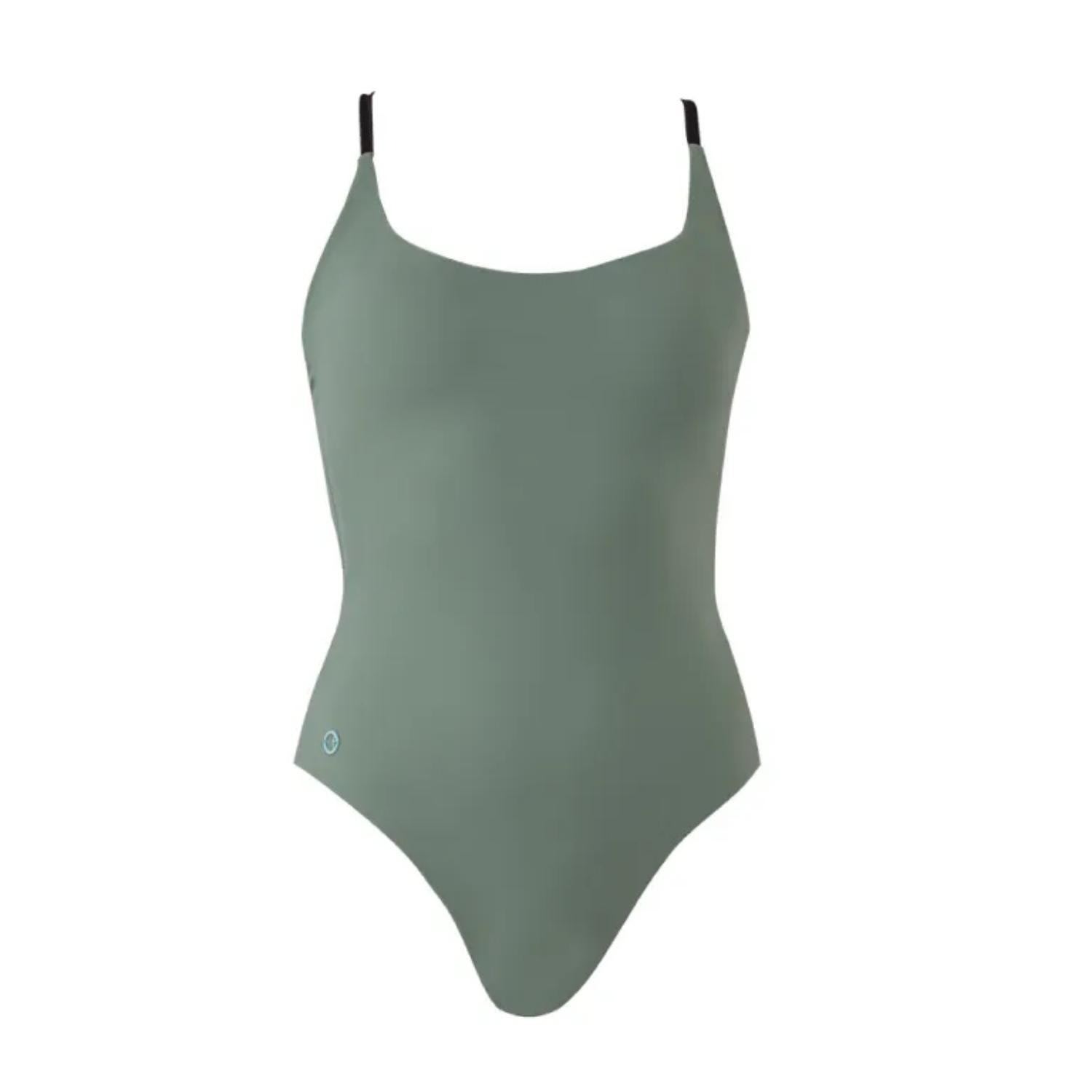 Women's Green Como Swimsuit - Olive Small Trepezzi