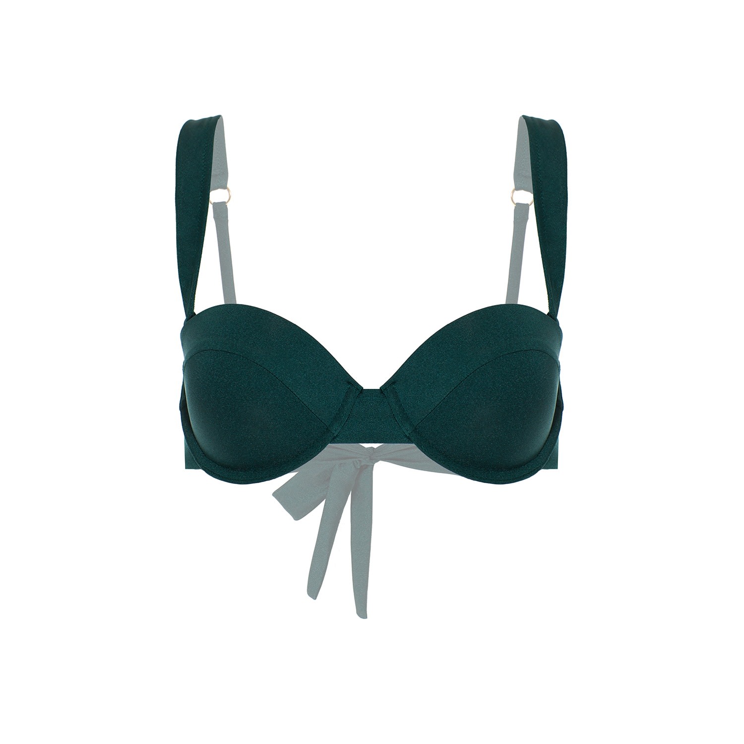 Women's Green Jade Balconette Bikini Top Extra Small Milamay