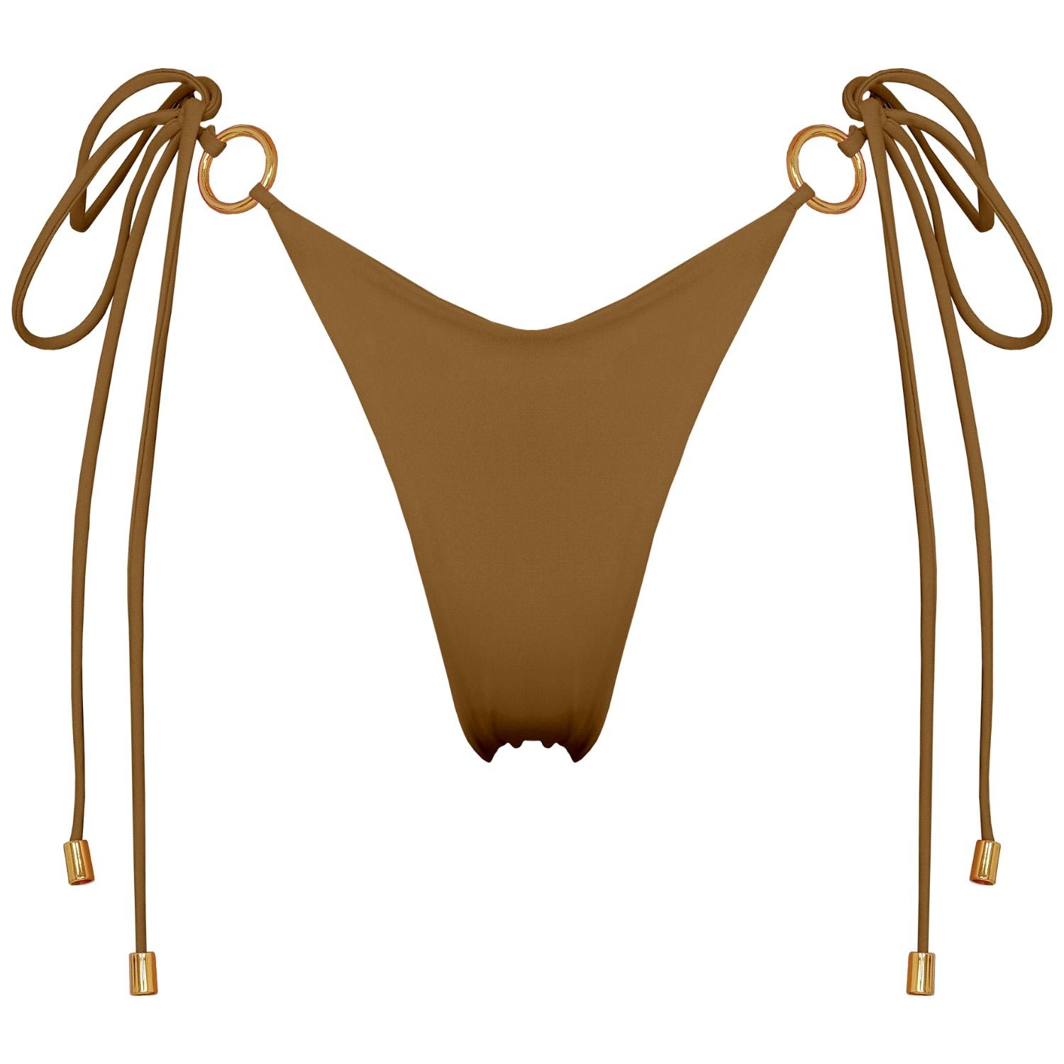 Women's Henoria Bikini Bottom In Dark Gold Extra Small ANTONINIAS
