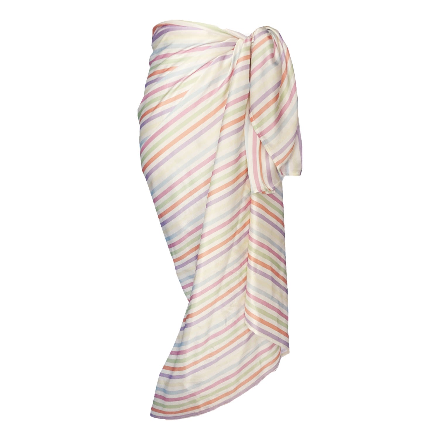 Women's Isla Stripe Silk Pareo One Size AETHERA