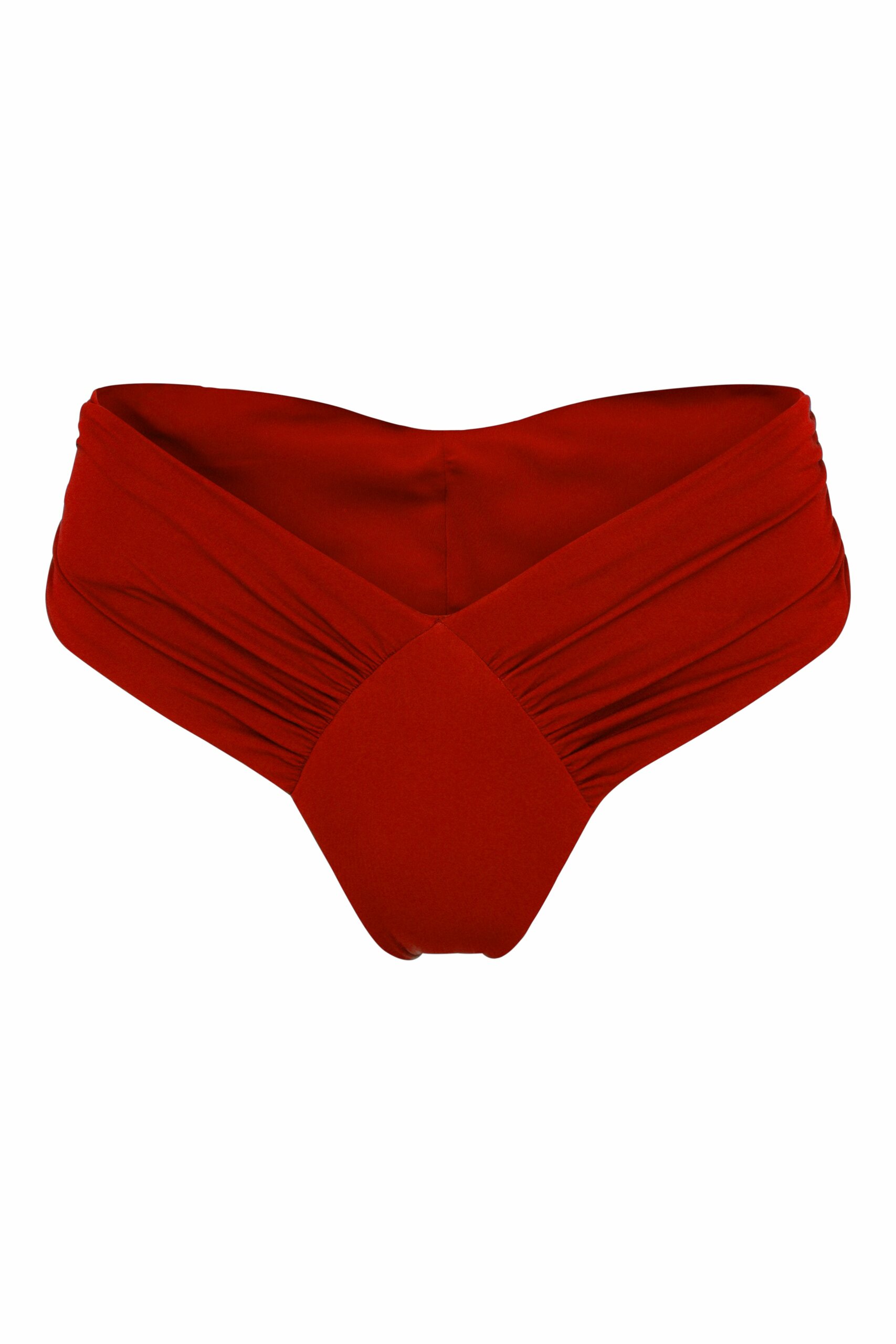 Women's Kami Bikini Bottoms - Red Extra Small F & WILD LONDON