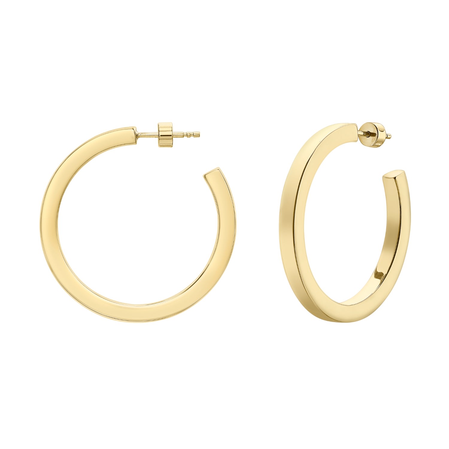 Women's Large Gold Hoop Earrings Neola