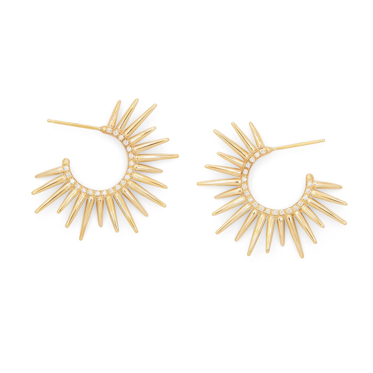 Women's Large Urchin Luxe Earrings - Gold Salty Girl Jewelry