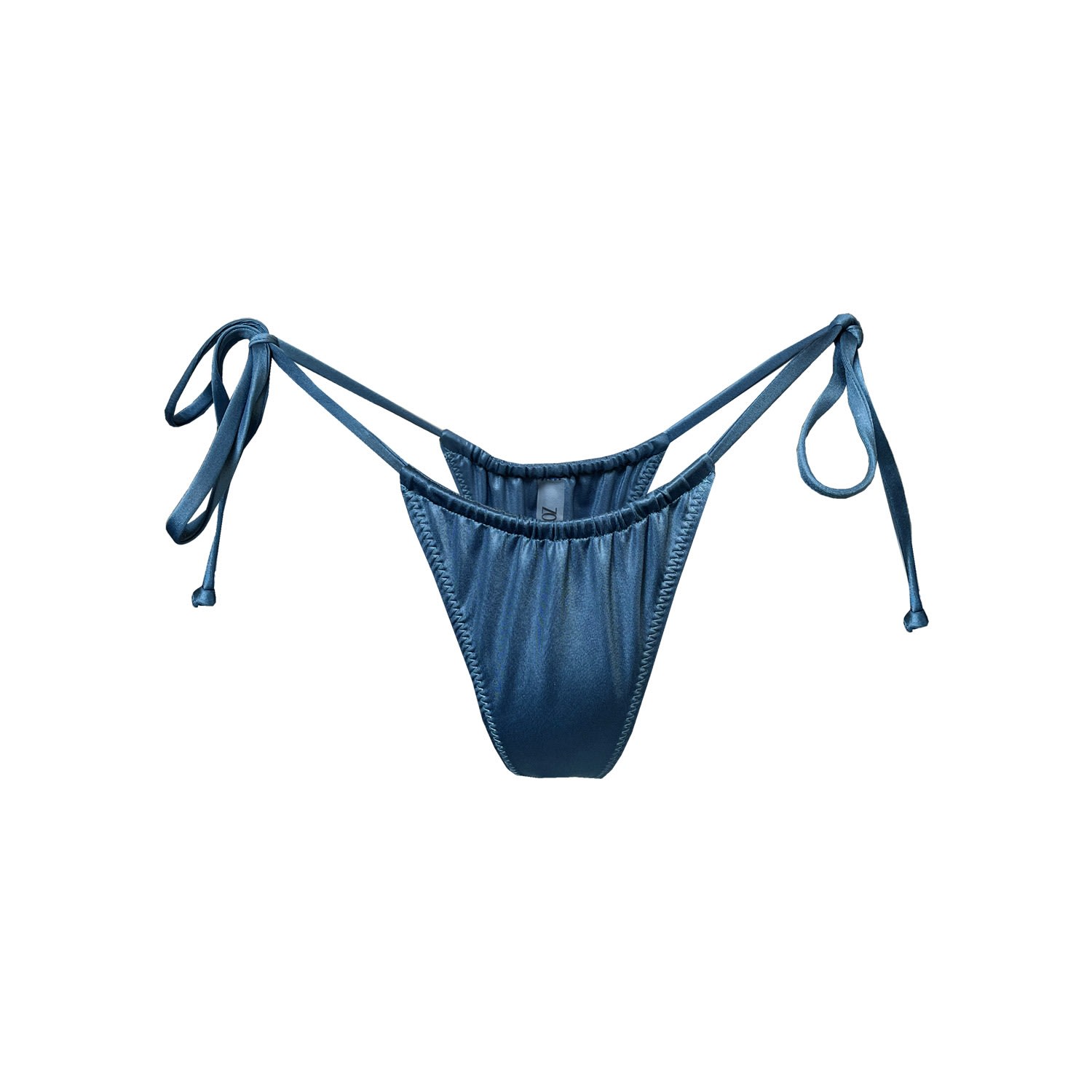 Women's Lucie Thong - Blue Extra Small Zodiaque Studios