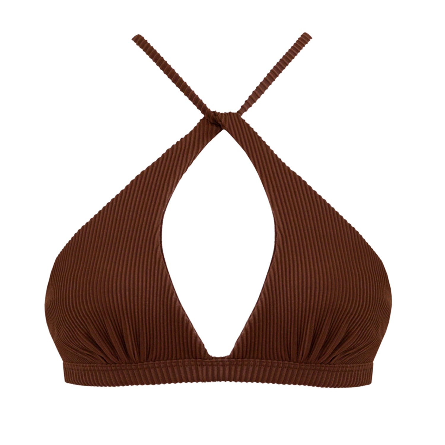 Women's Marbella Bikini Top - Brown Small LEONESSA Lingerie