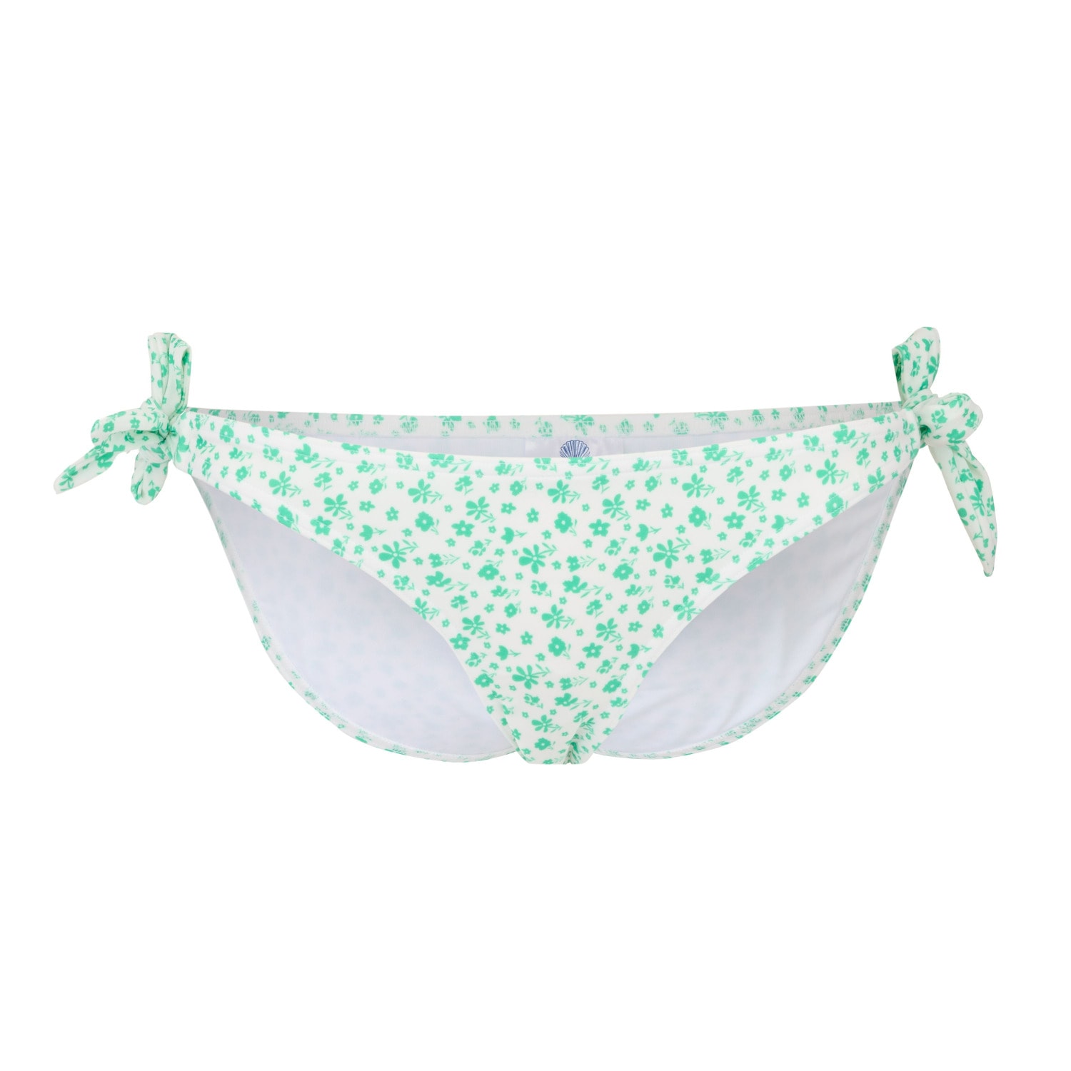 Women's Mary Floral Bikini Bottoms Apple Green/White Small Bridie & Bert Ltd