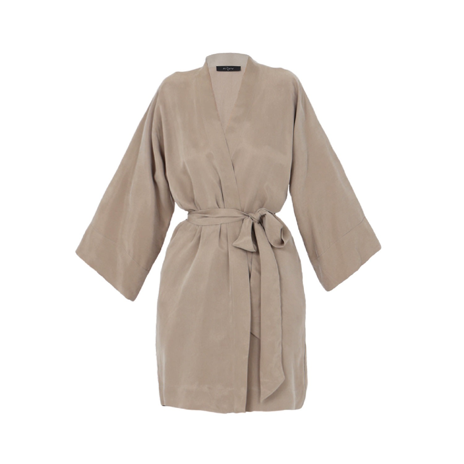 Women's Neutrals Sand Mini Kimono Robe One Size niLuu