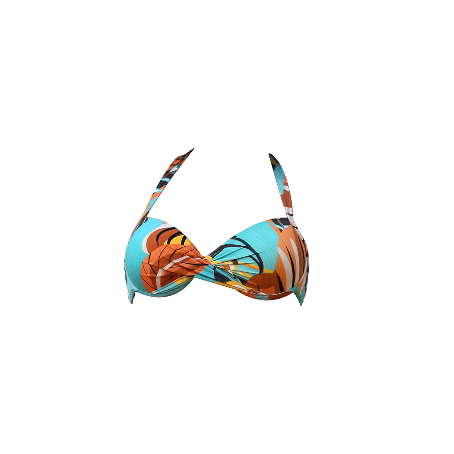 Women's Ophelia Underwire Support Bikini Top Turquoise Extra Small Styelle Swim