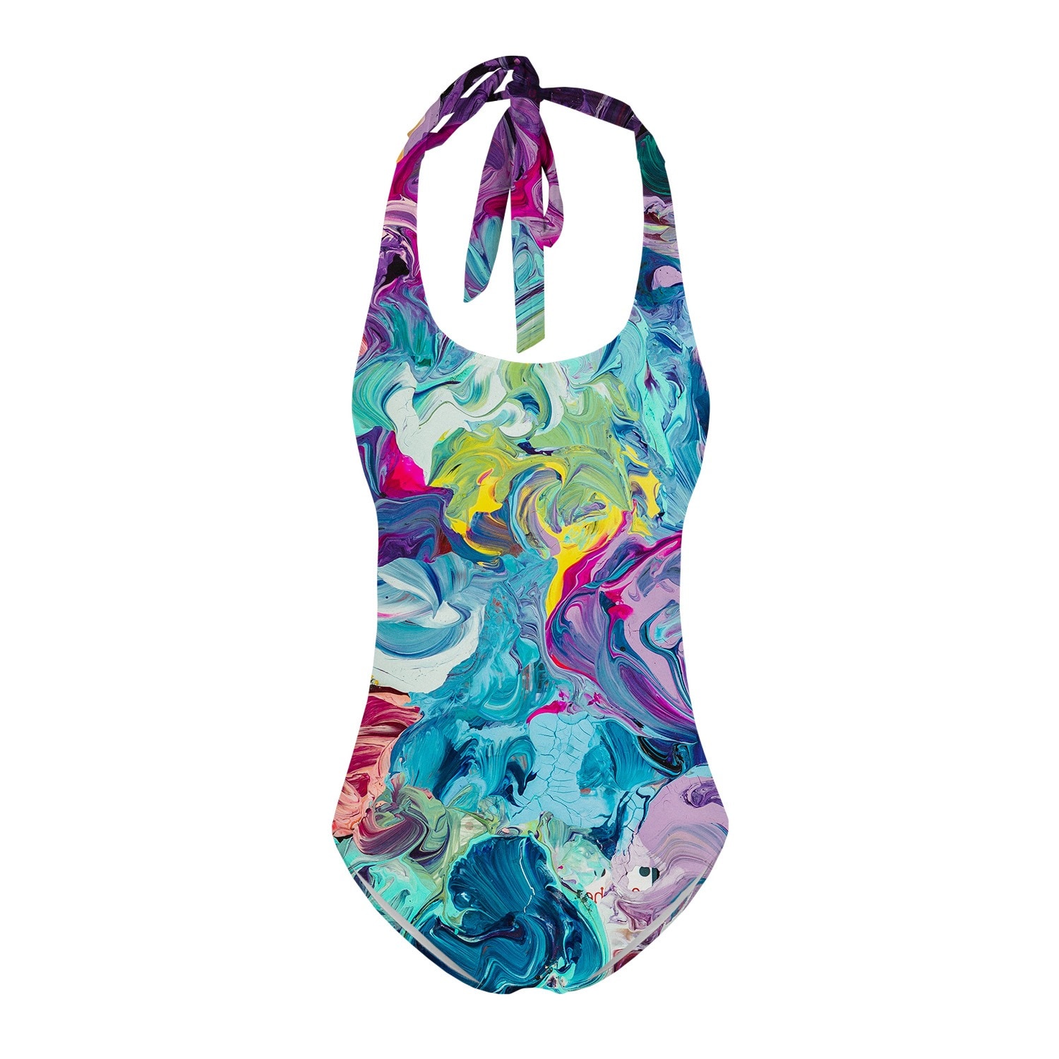 Women's Paintjob Open Back Swimsuit Extra Small Aloha From Deer