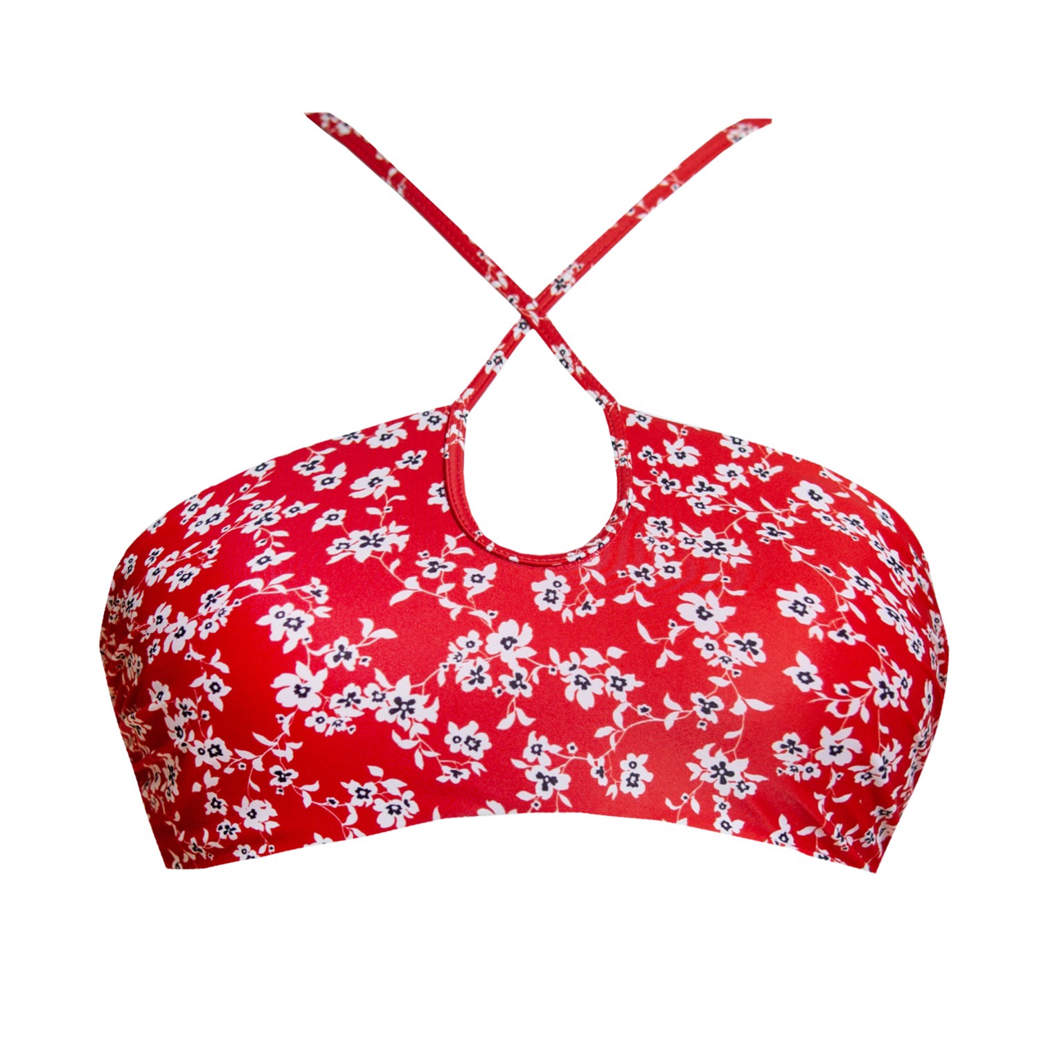 Women's Paros Bikini Top - Red Small LEONESSA Lingerie