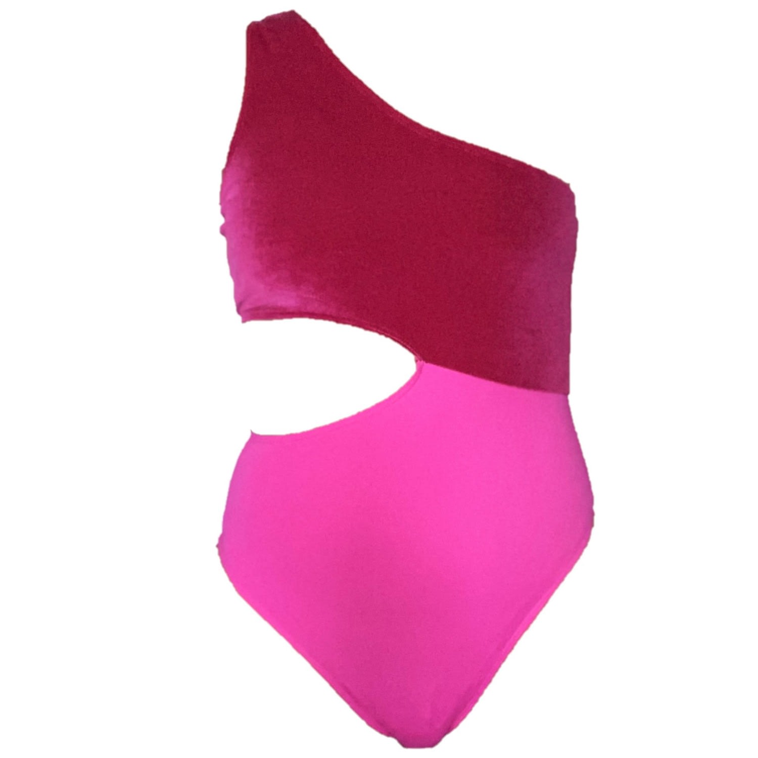 Women's Pink / Purple Baiana Cut Out One Piece Swimsuit - Magenta Small Brasini Swimwear