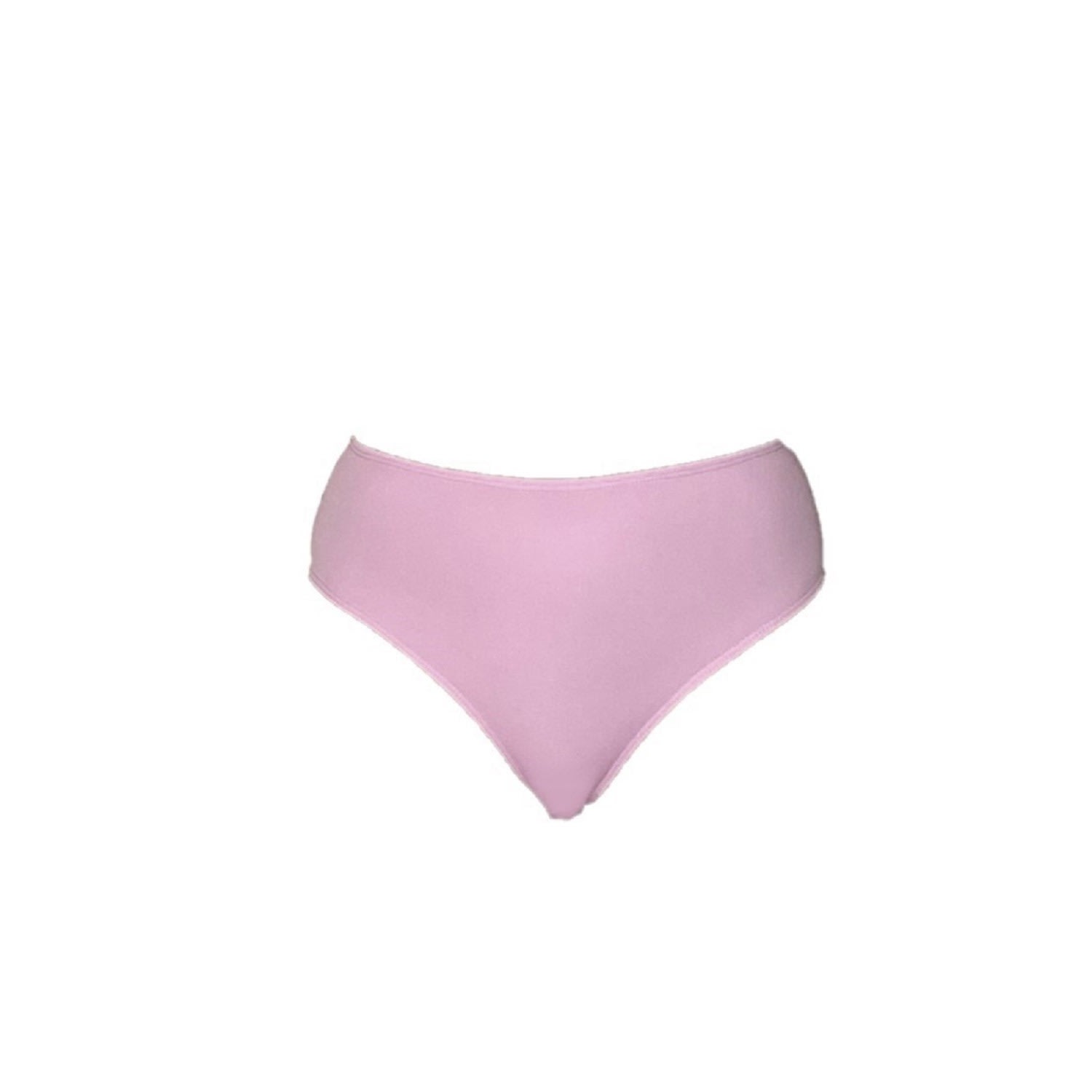 Women's Pink / Purple Delva High Waisted Bikini Bottom - Lilac Small Brasini Swimwear
