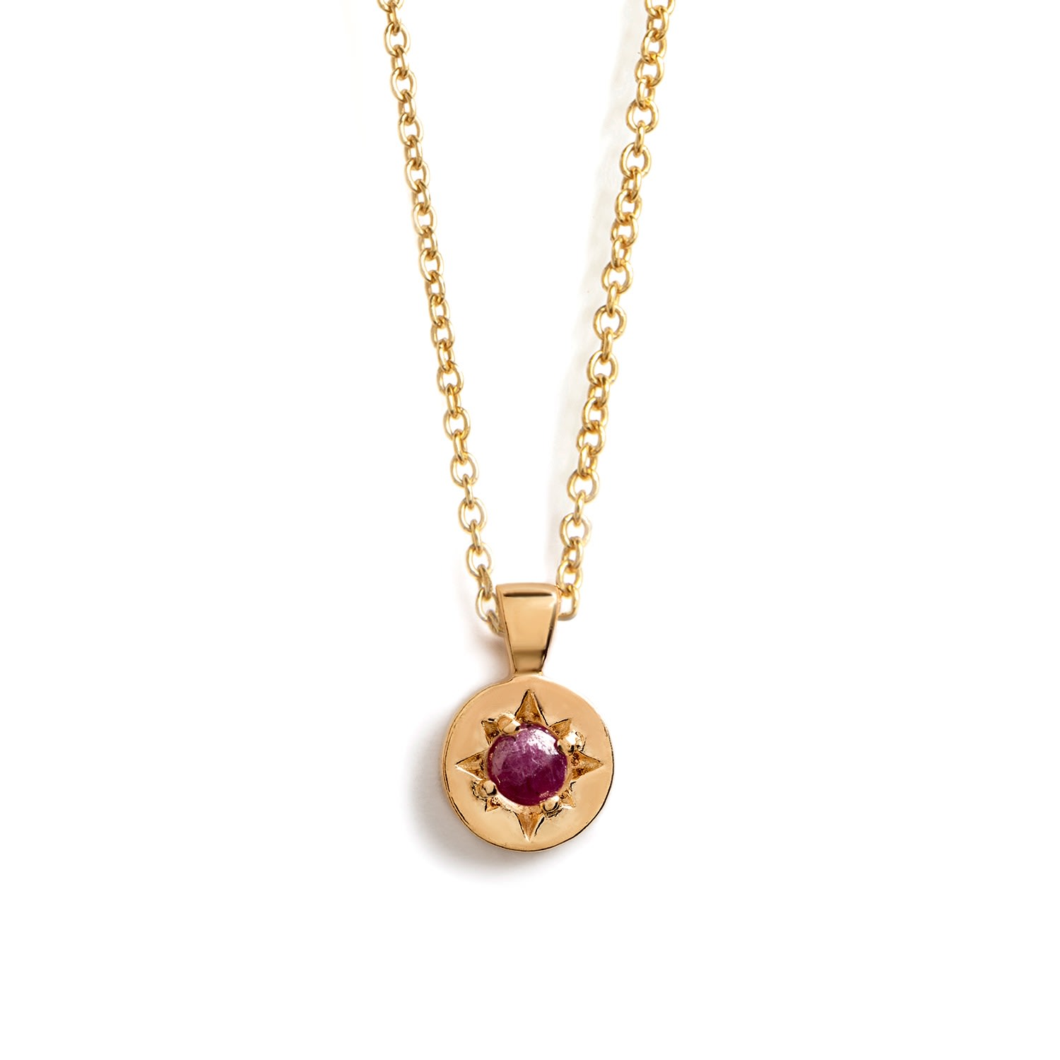 Women's Pink / Purple July Birthstone Amulet Necklace Wanderlust Life