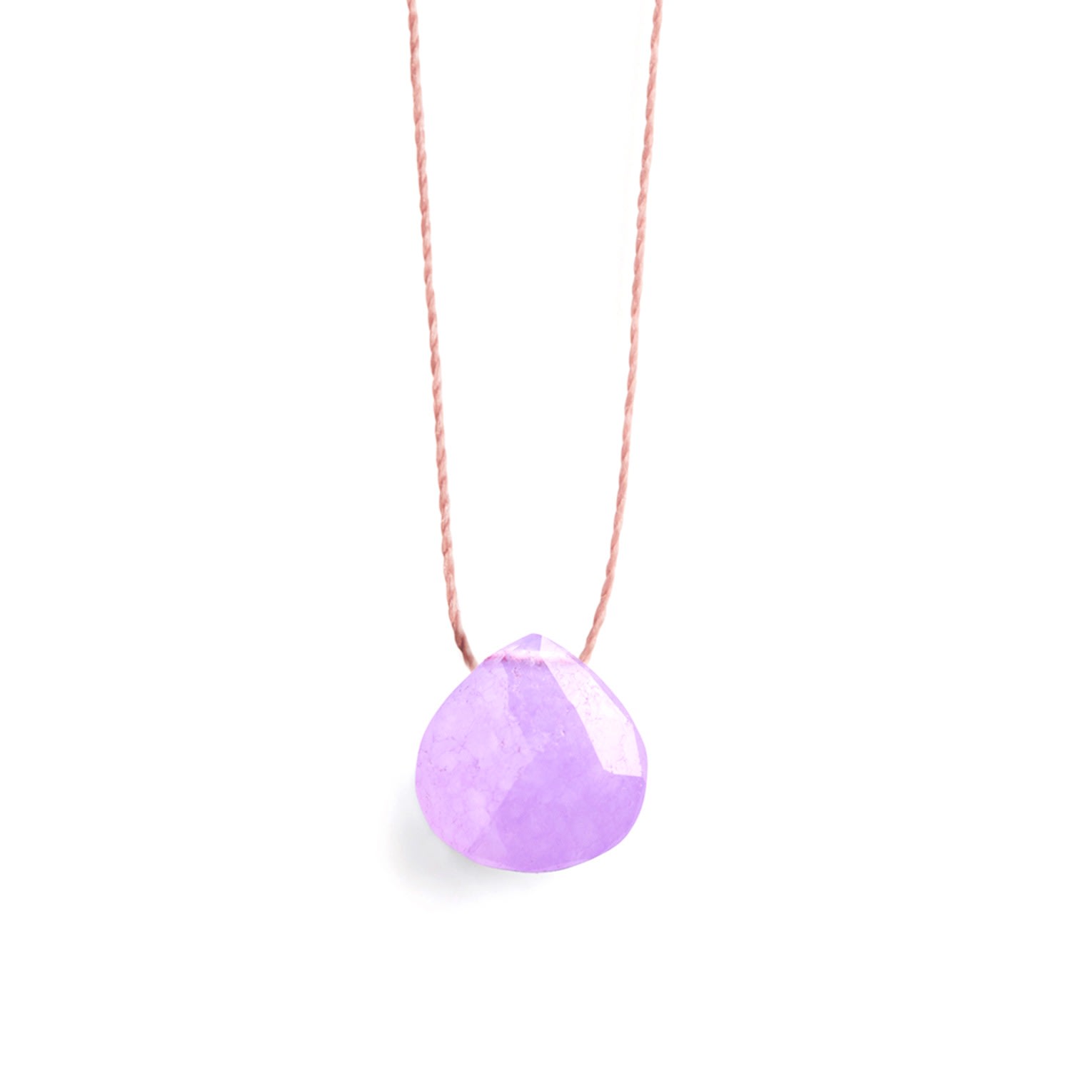 Women's Pink / Purple Lilac Jade Fine Cord Necklace Wanderlust Life