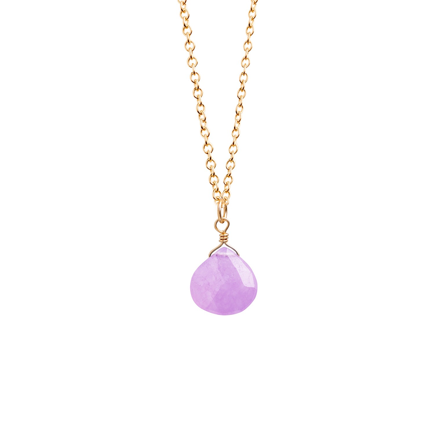 Women's Pink / Purple Lilac Jade Pendant Necklace Wanderlust Life
