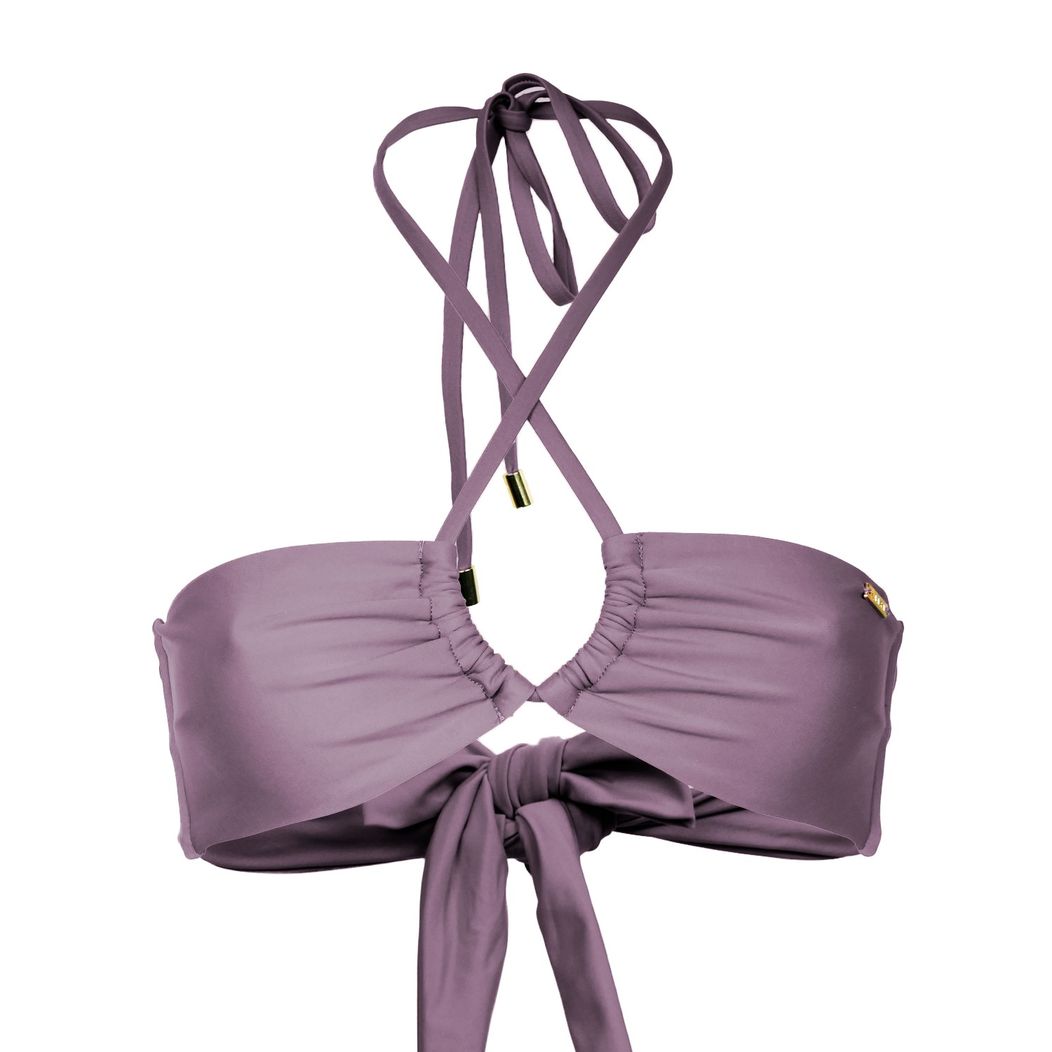 Women's Pink / Purple Palma Bandeau Bikini Top - Pink & Purple Extra Small Laara Swim