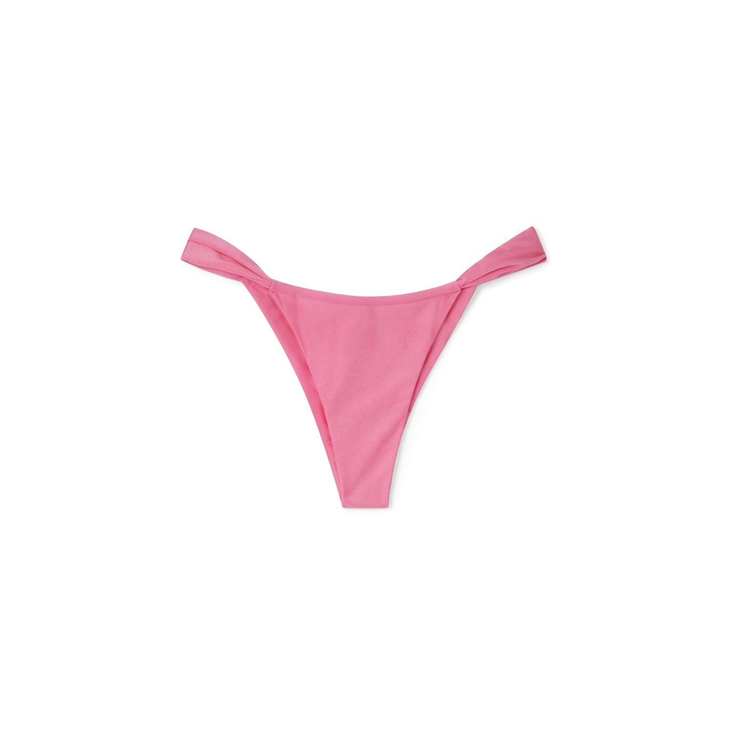 Women's Pink / Purple Riva Ruched Bikini Bottom In Rose Pink Small AJLA THE LABEL